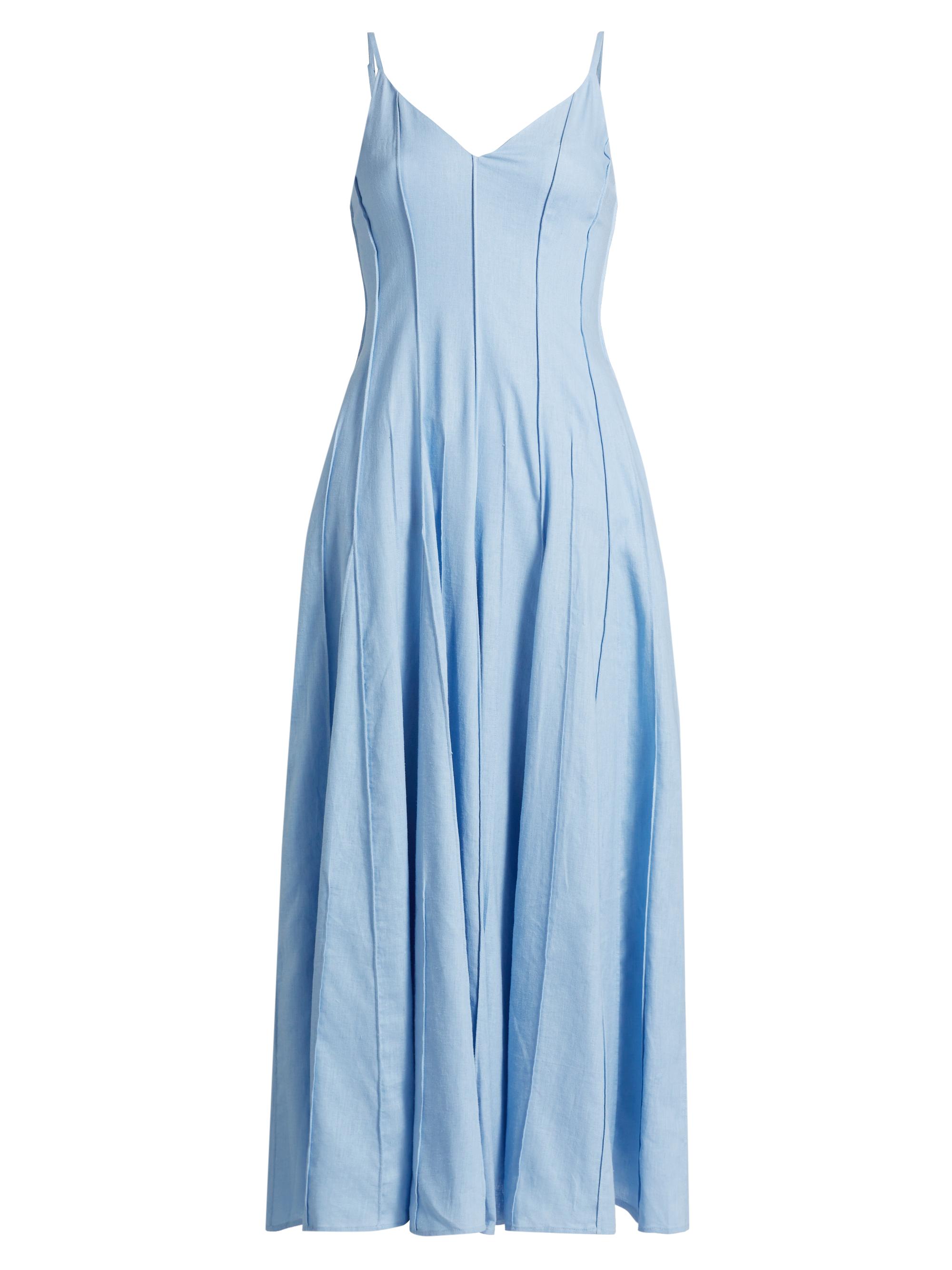 Nicholas the Label Women's Michah Panelled Cotton A-Line Maxi Dress - Sky