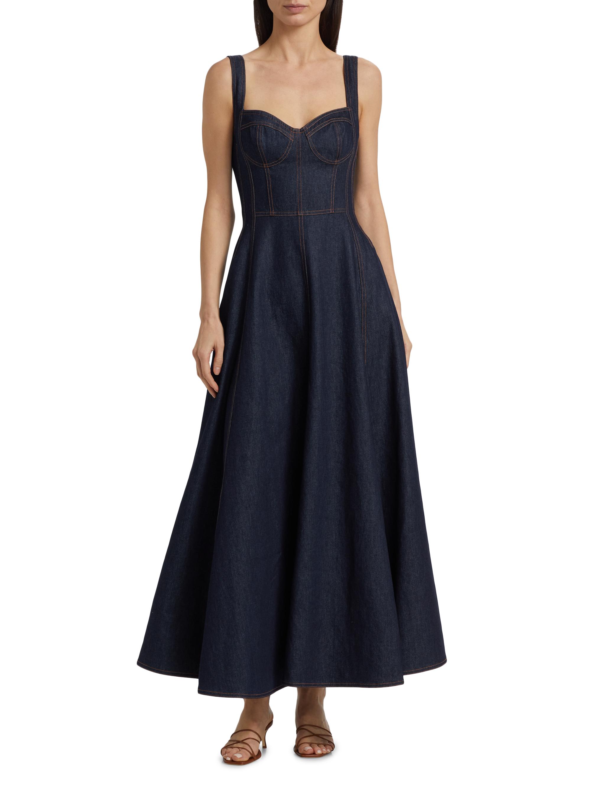 Nicholas the Label Anya Cotton Fit & Flare Maxi Dress | Saks Fifth