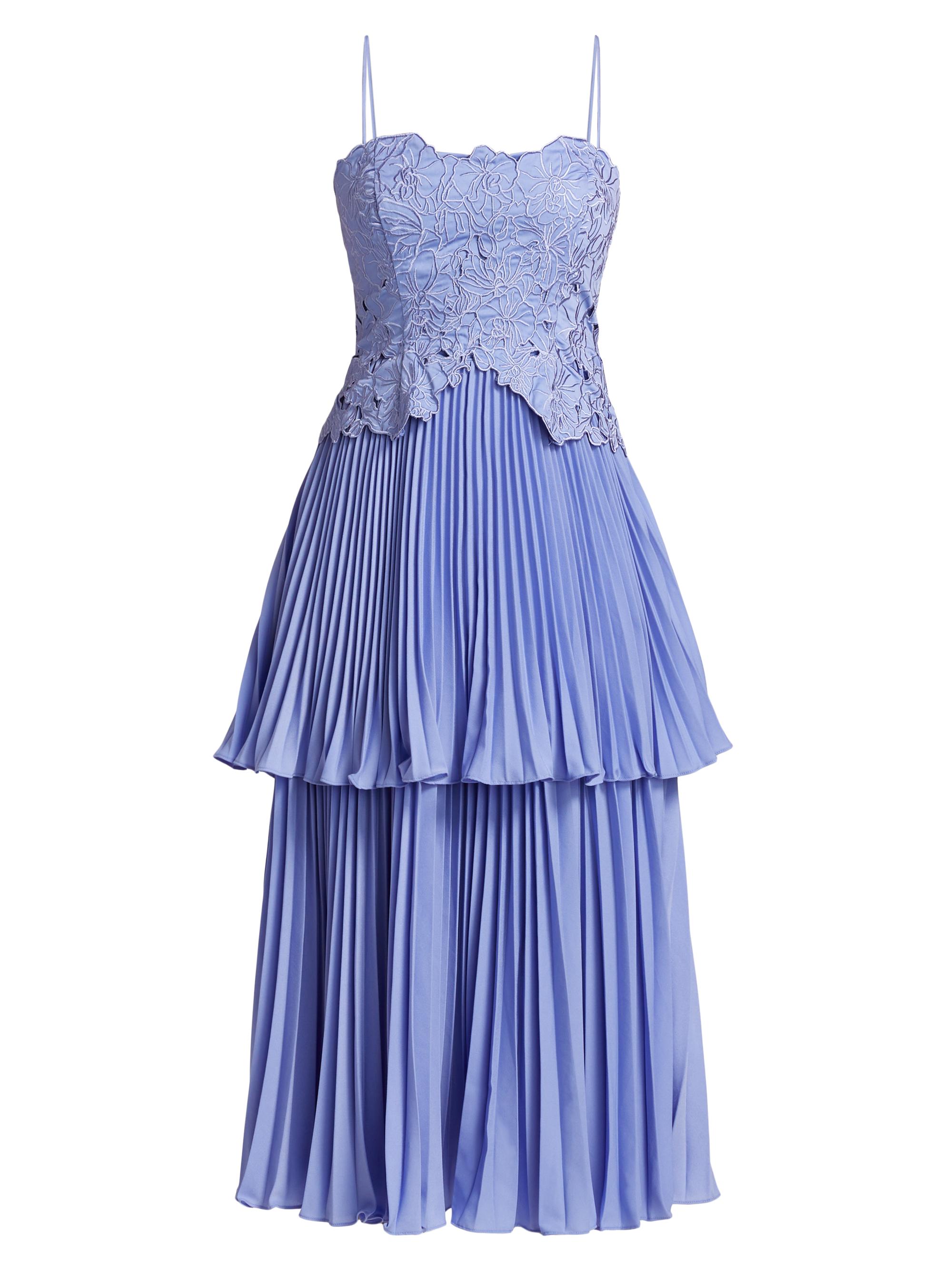 Amur Women's Esmae Floral Sateen Gown - Sail Blue