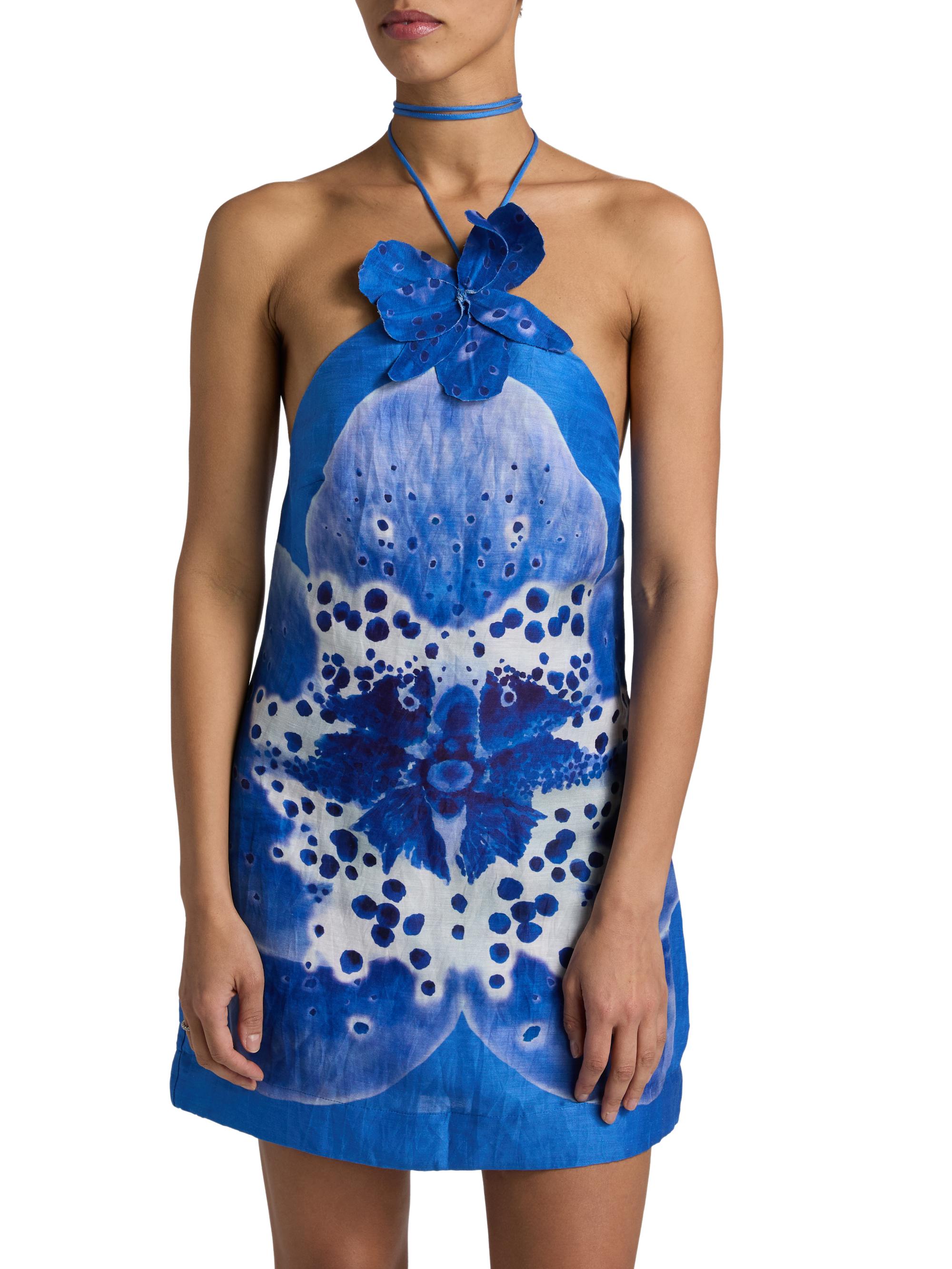 Amur Everlee Orchid Print Minidress | Saks Fifth Avenue
