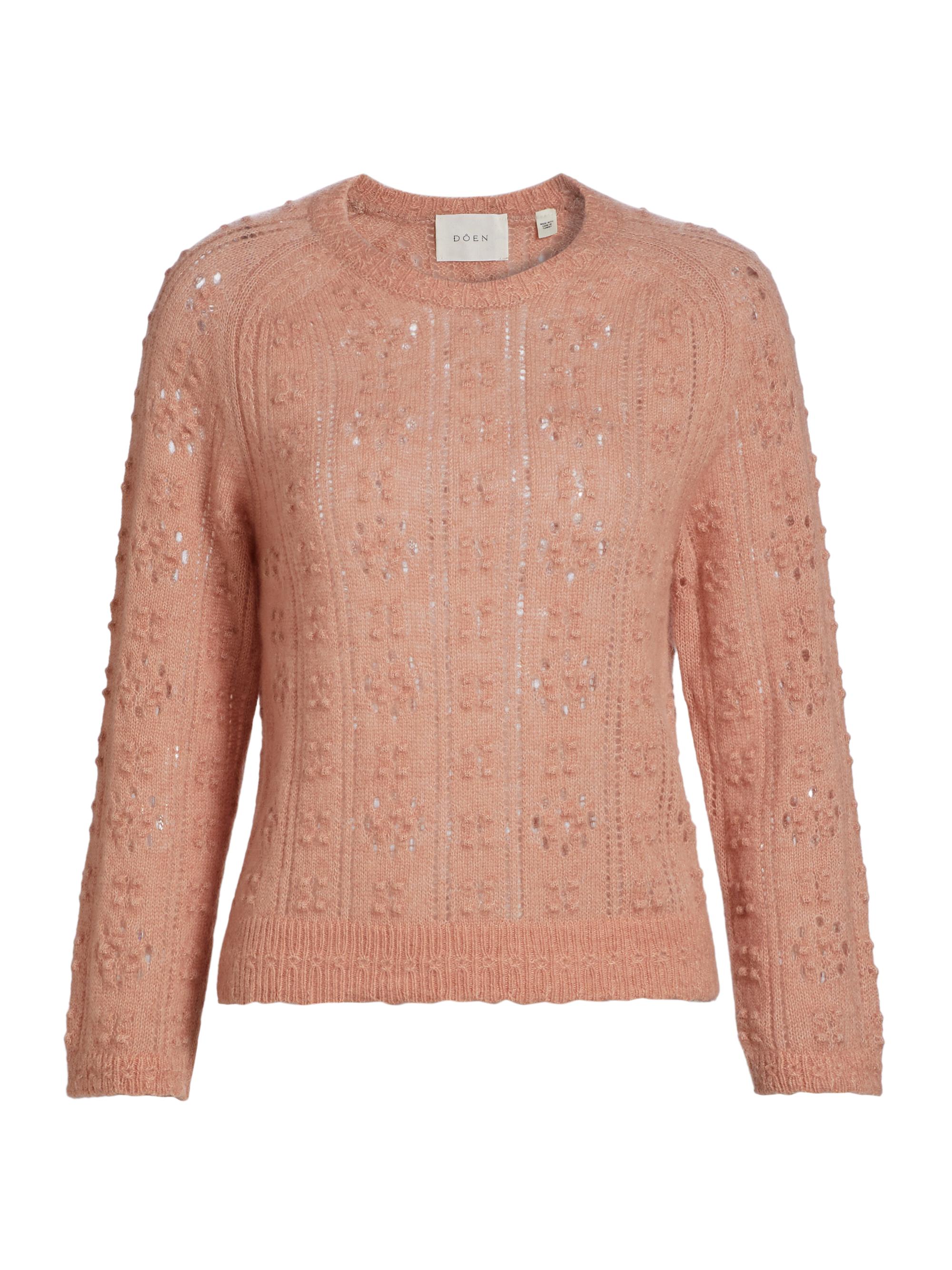 DÔEN Women's Emiliana Alpaca-Wool Knit Sweater - Clay