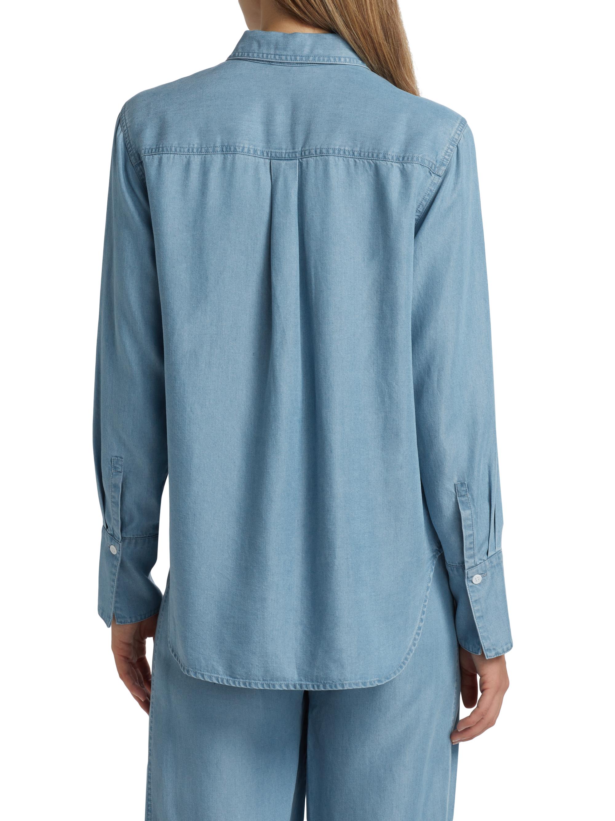 Derek Lam 10 Crosby Lilo Denim Tuxedo Shirt | Saks Fifth Avenue