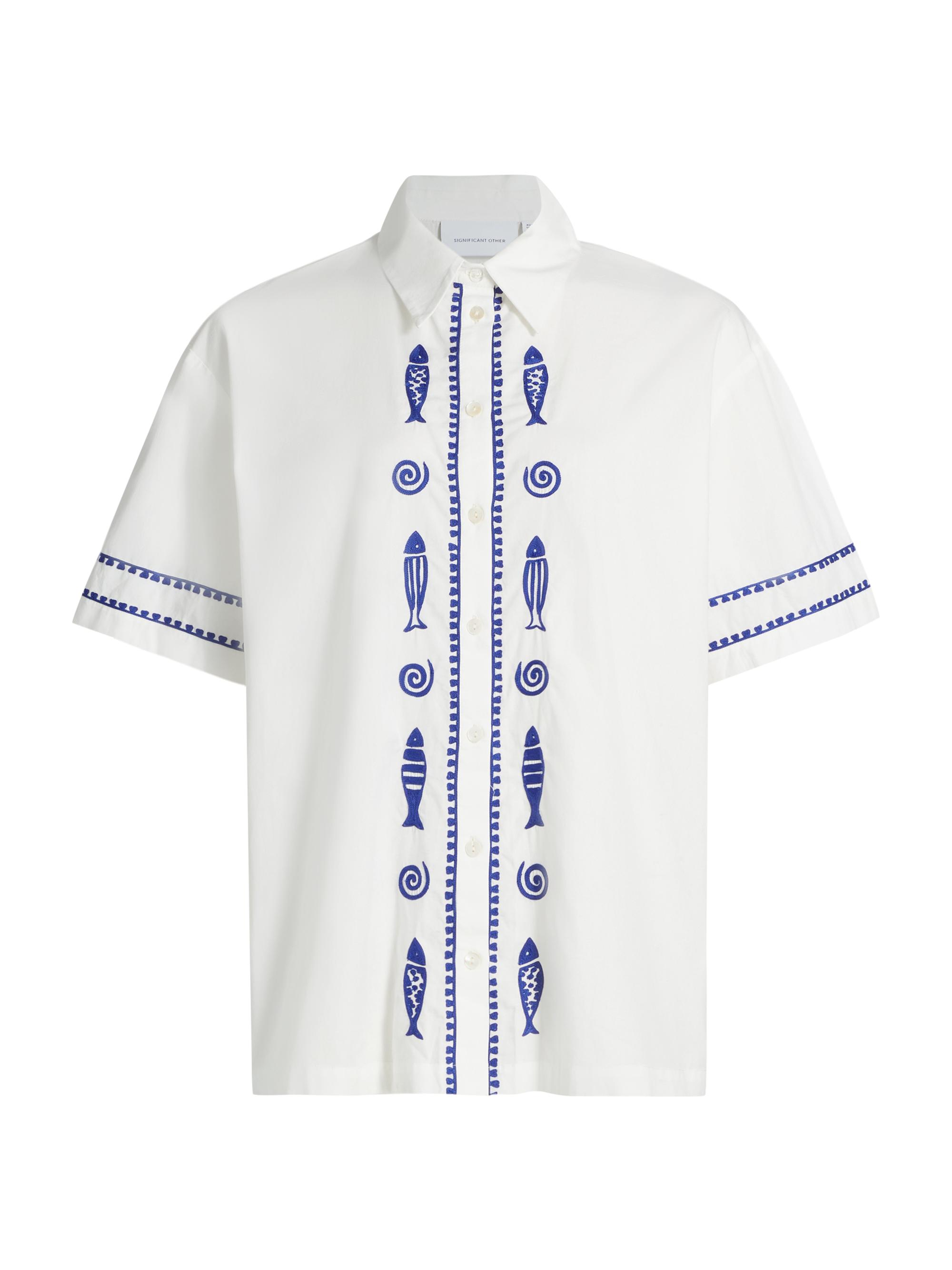 Significant Other Women's Annette Embroidered Cotton Shirt -