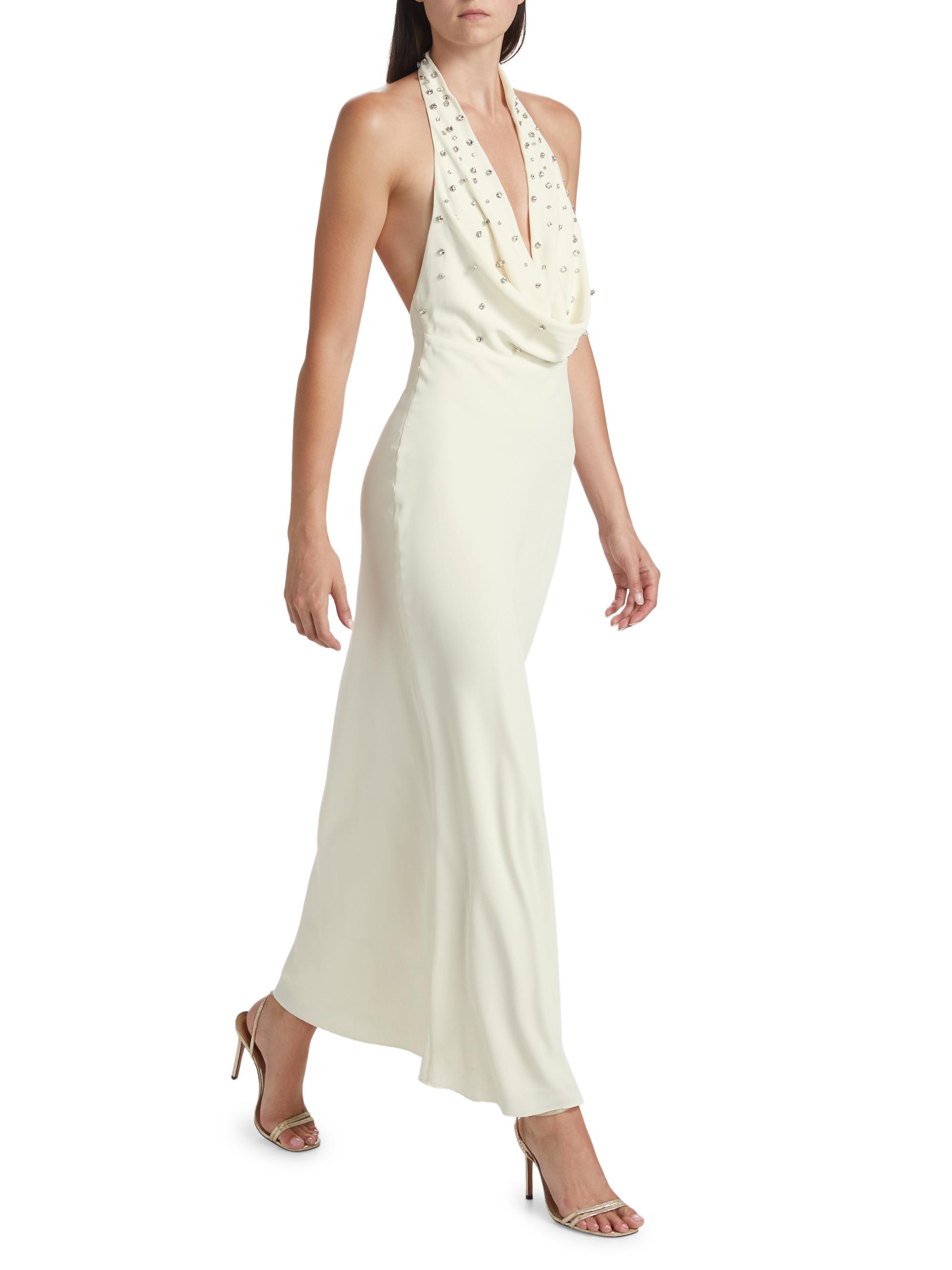 Significant Other Kimberley Crystal-Embellished Halterneck Maxi Dress |  Saks Fifth Avenue