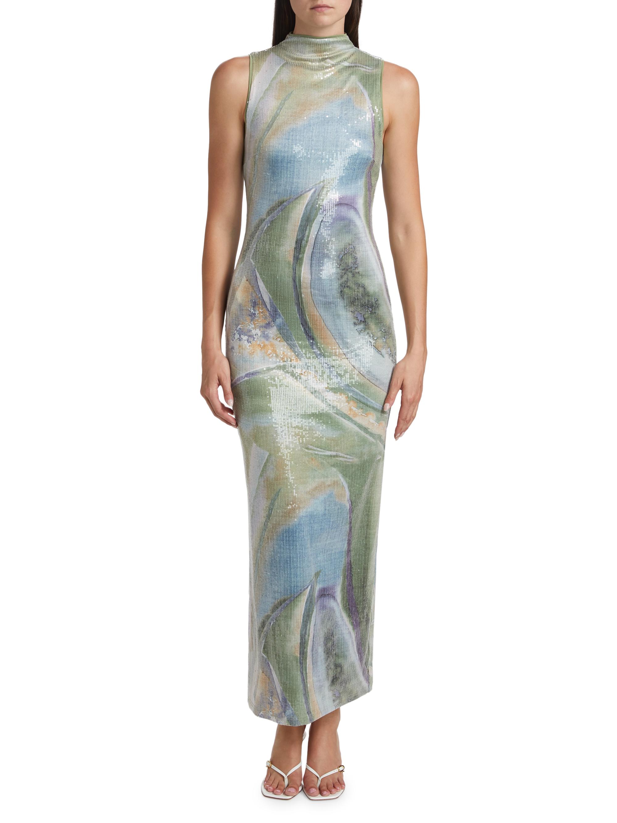chinese dress ladies Significant Other Lucinda Maxi Dress in Tangerine Bloom, Size 10 AU