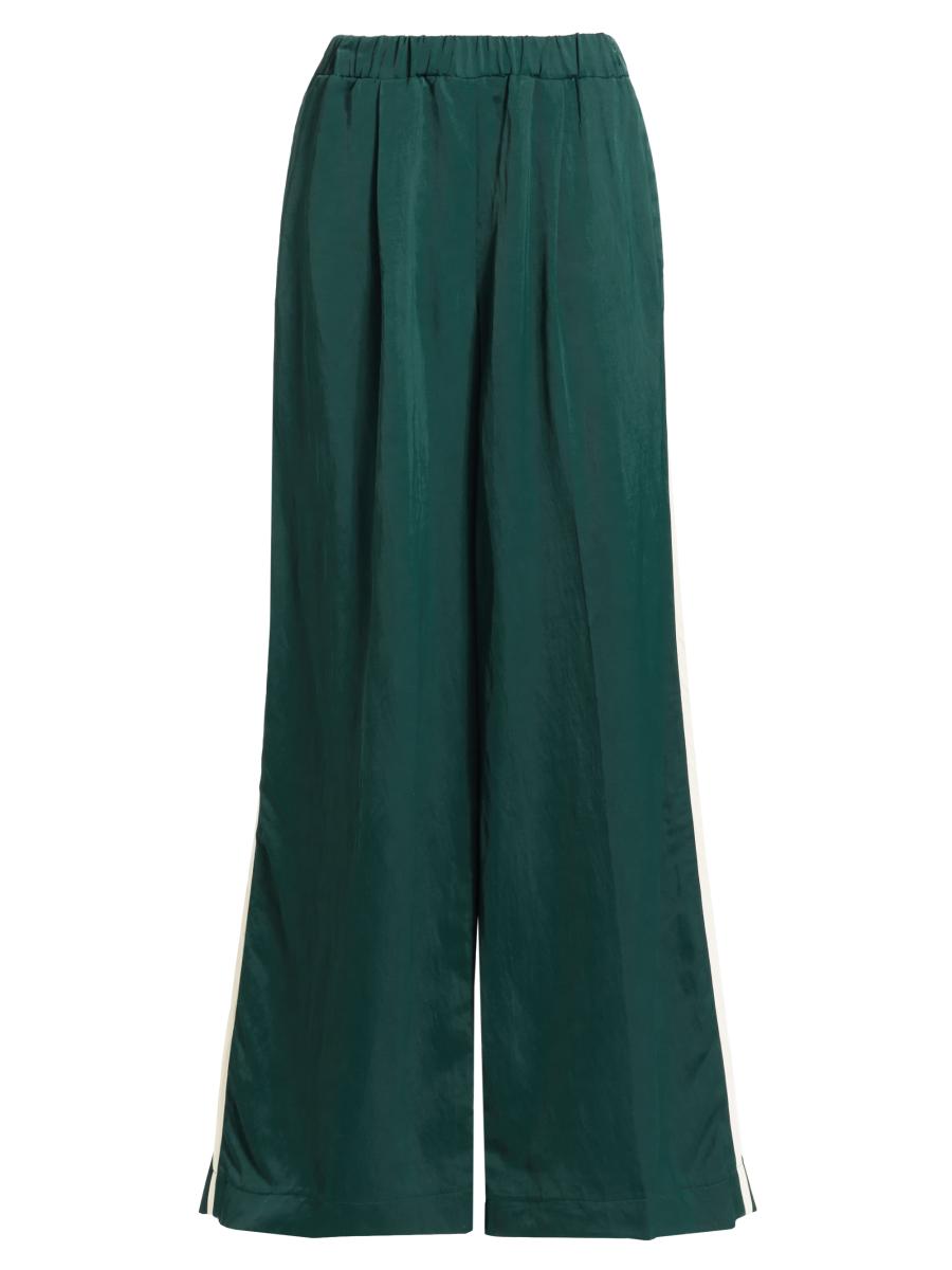 Saks Fifth Avenue
 Stripe Linen Midi Wrap Skirt
