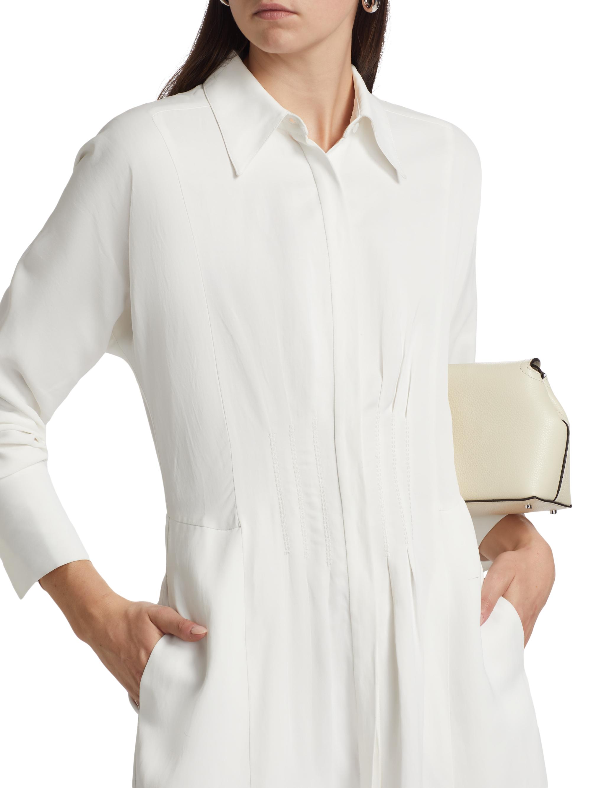 TWP Main Street After Midnight Pleated Maxi Shirtdress | Saks
