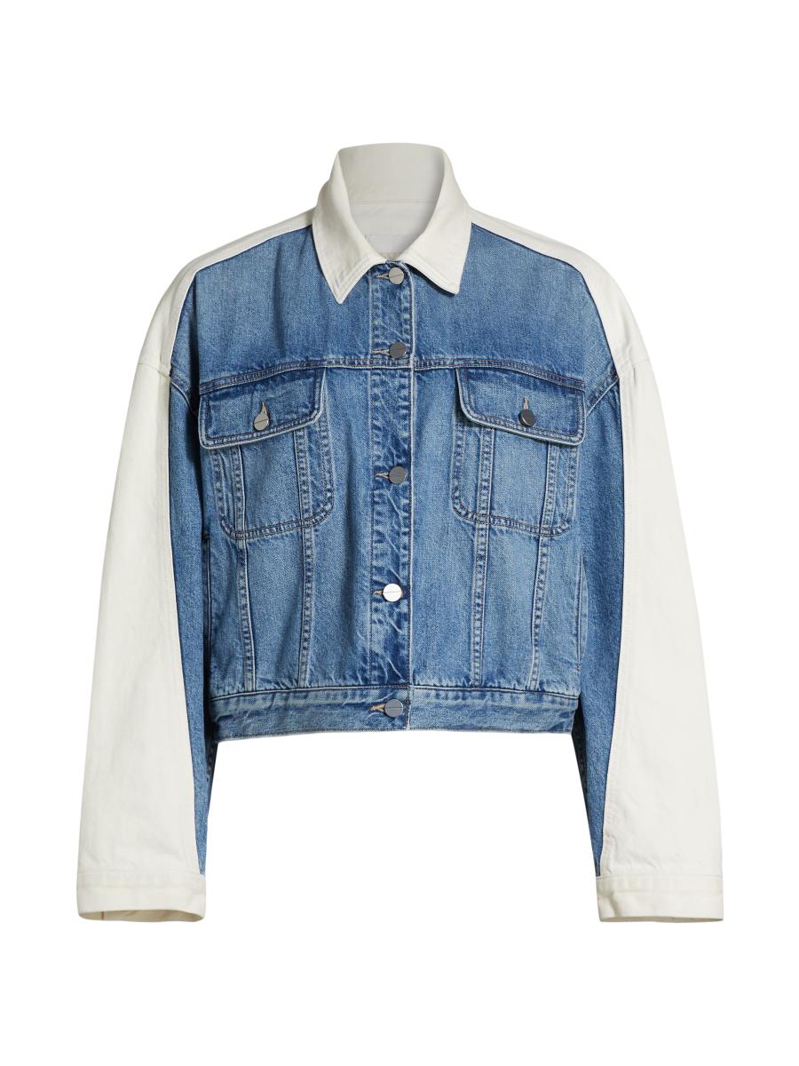 TWP Dylan Colorblocked Denim Jacket | Saks Fifth Avenue
