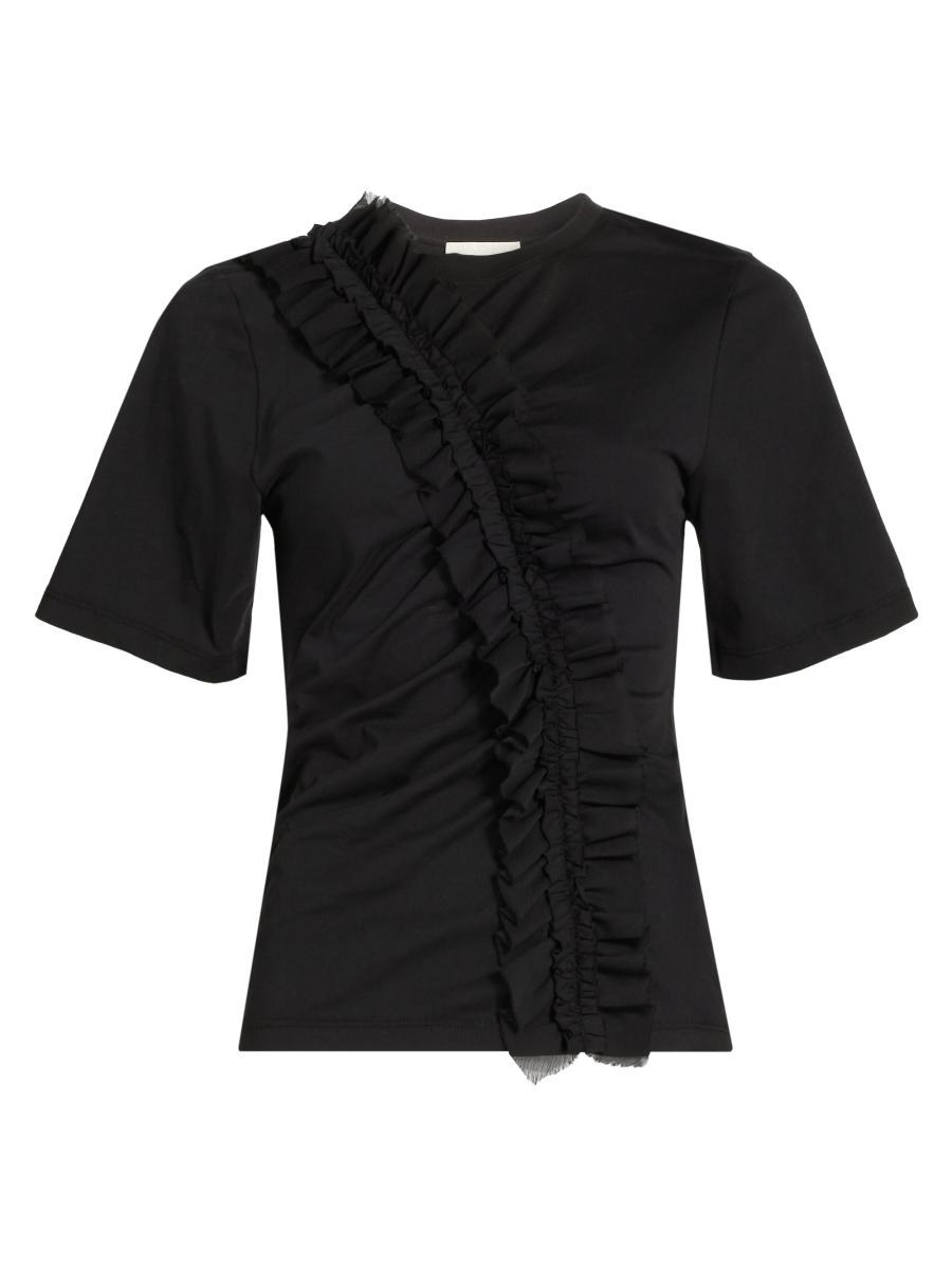 トップス viviano Quilted Ruffle Bustier 24aw VIVIANO quilted