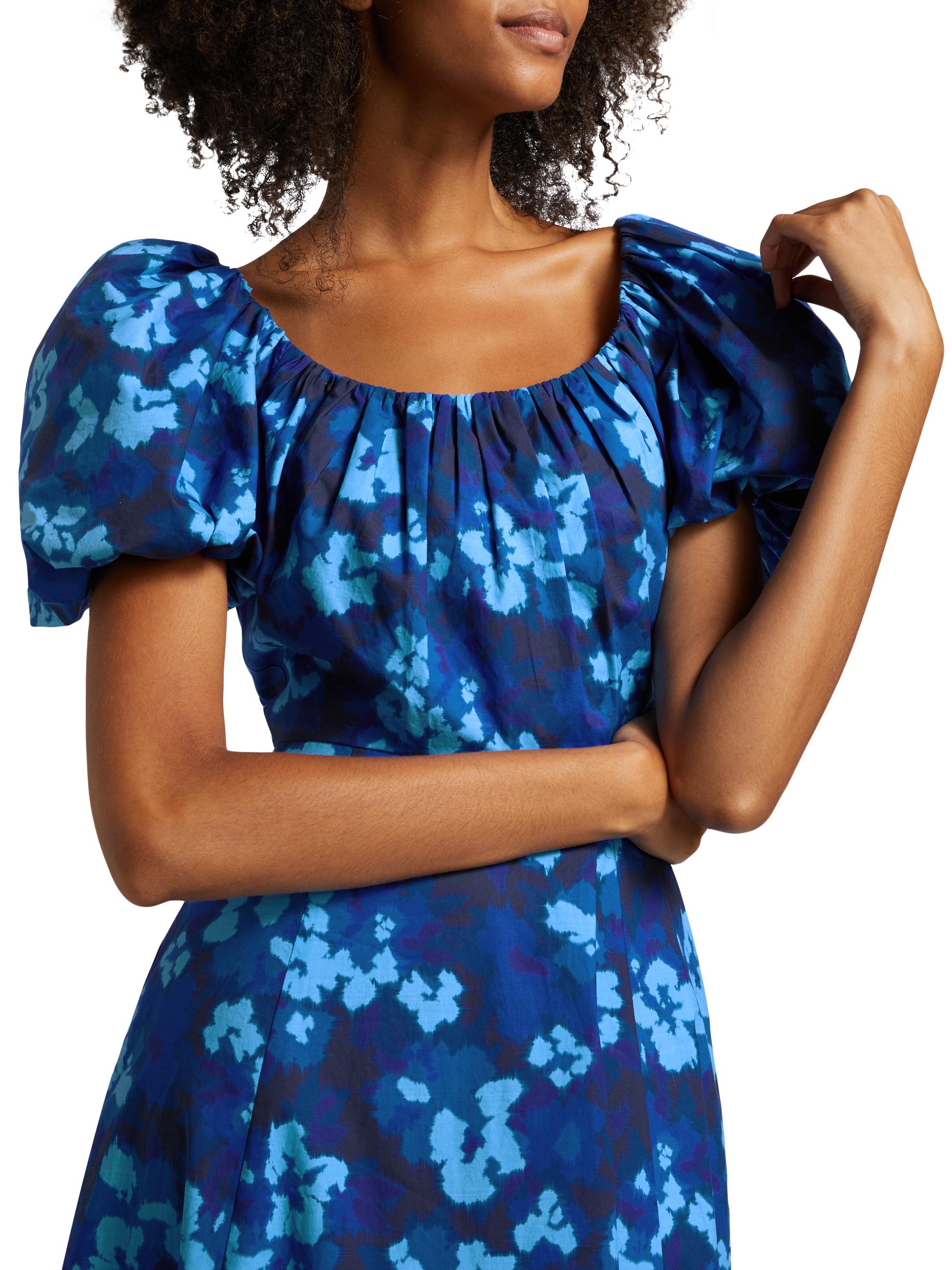 Ulla Johnson Imara Floral Cotton Poplin Midi-Dress | Saks Fifth Avenue