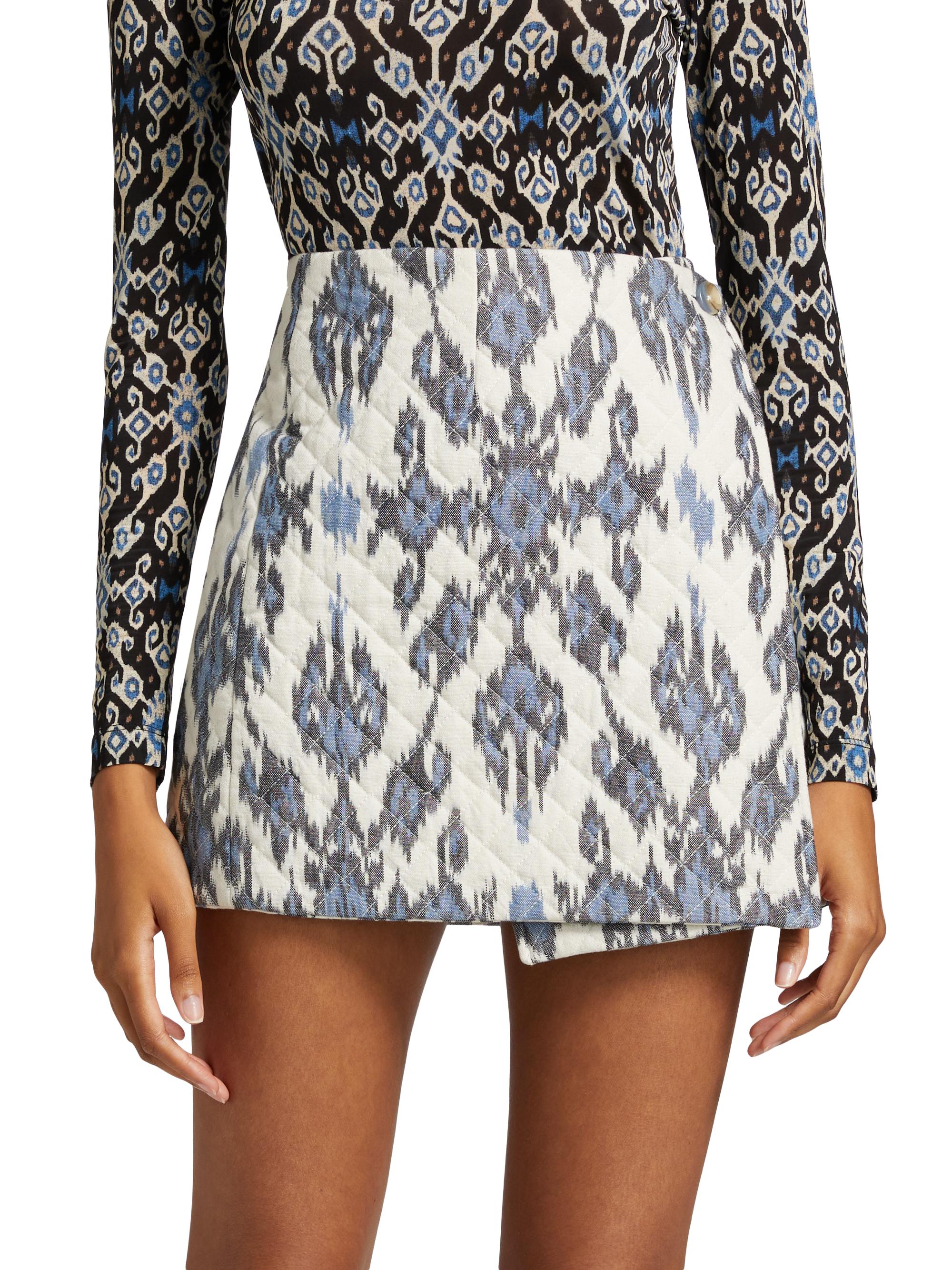 Ulla Johnson Zina Cotton Wrap Miniskirt | Saks Fifth Avenue