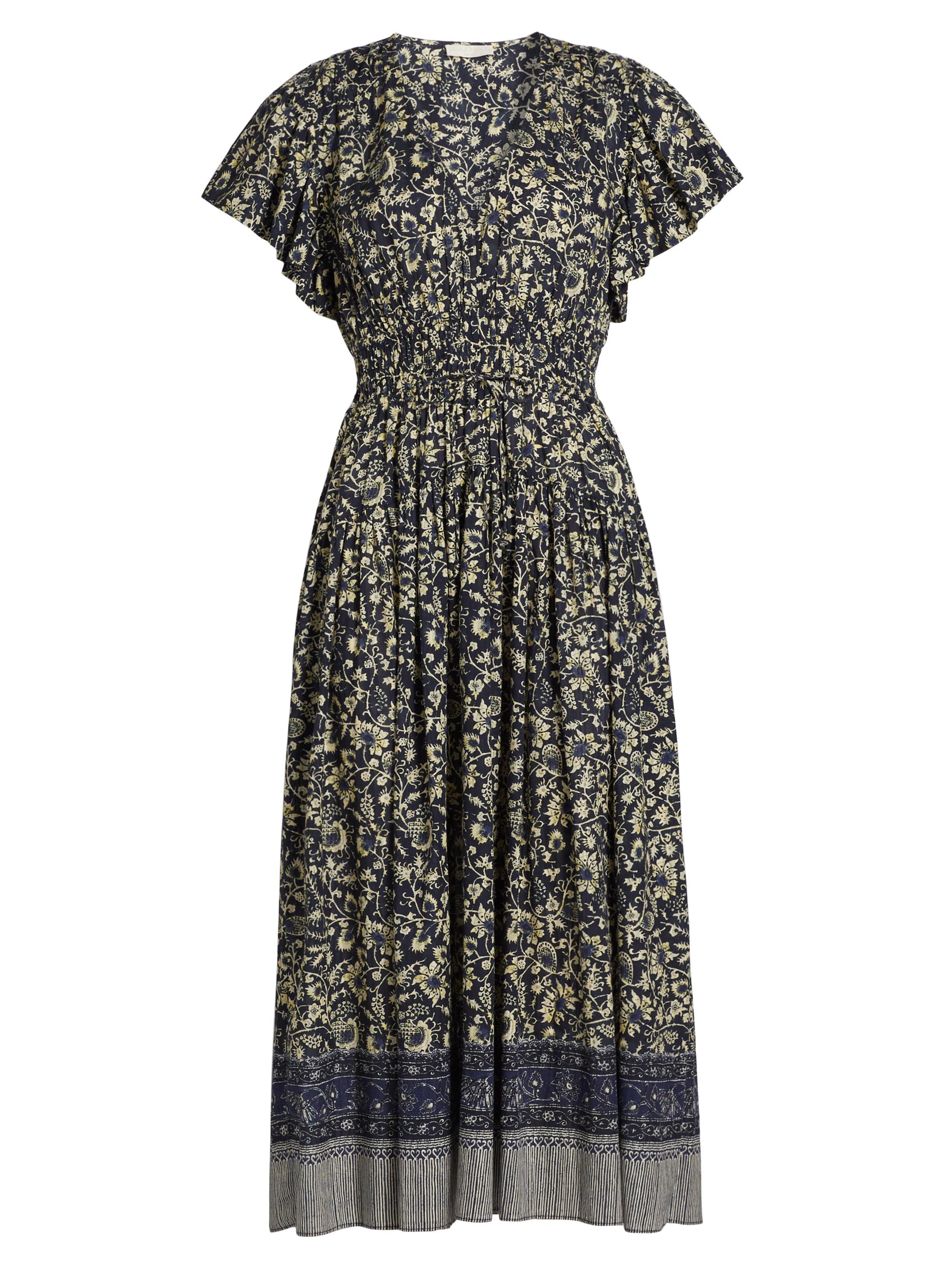 Ulla Johnson フリル付きドレス サイズ0 Ulla Johnson Kairi Flutter Sleeve Midi Dress In Ciel – Evoluxxy