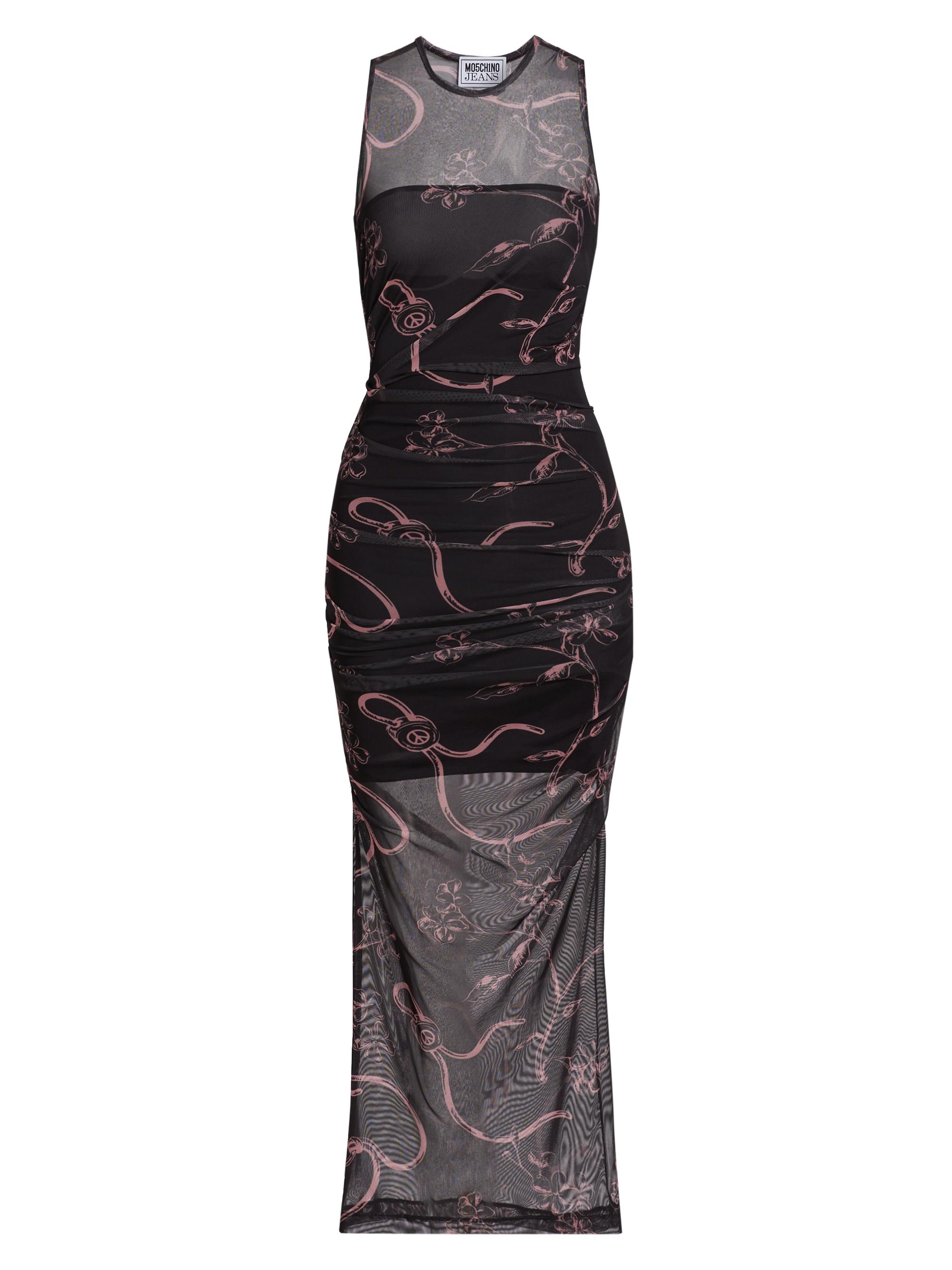 Moschino Jeans Women's Sheer Stretch Dress - Multi Black