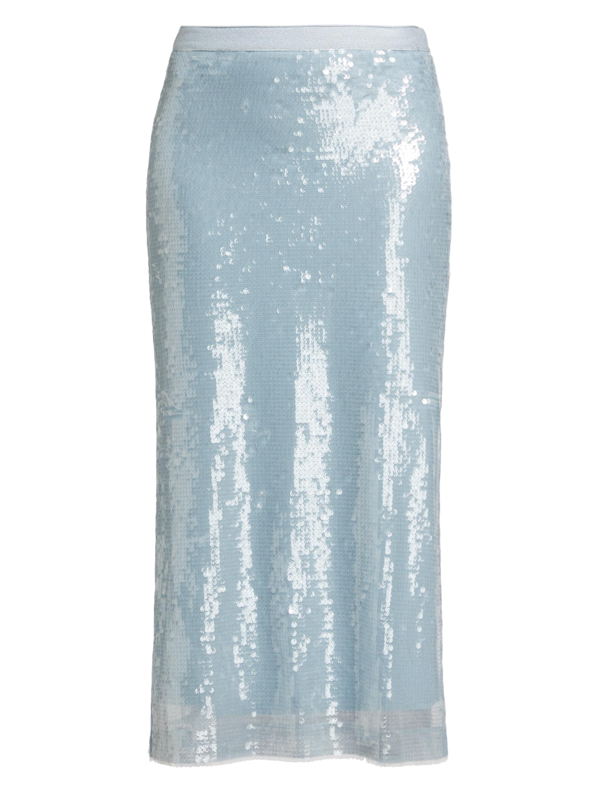 Ramy Brook Women's Annita Sequin Midi-Skirt - Dream Blue Sequin