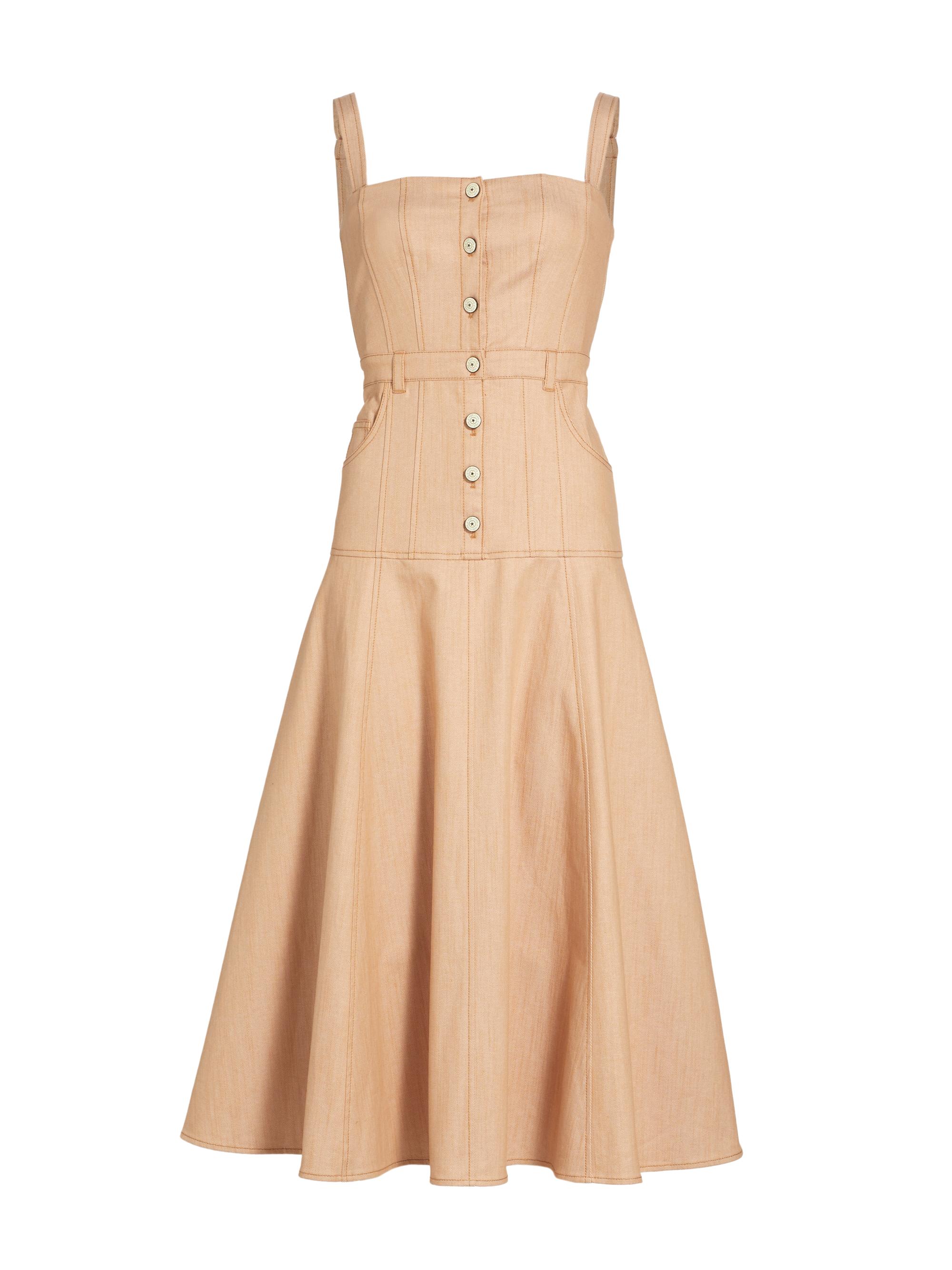 CINQ A SEPT Women's Veena Stretch Denim Midi-Dress - Sahara