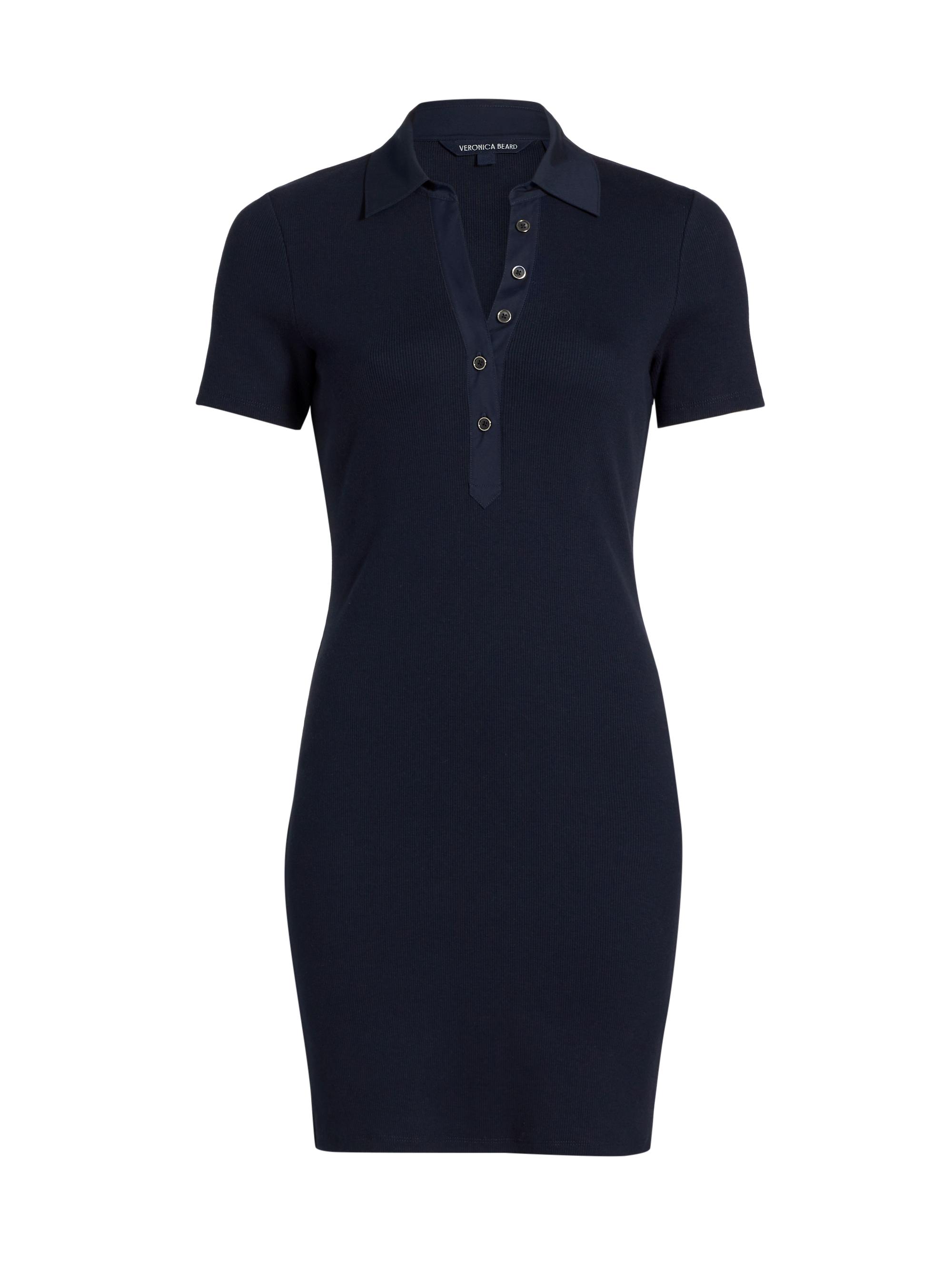 Veronica Beard Women's Bailey Henley Minidress - Navy