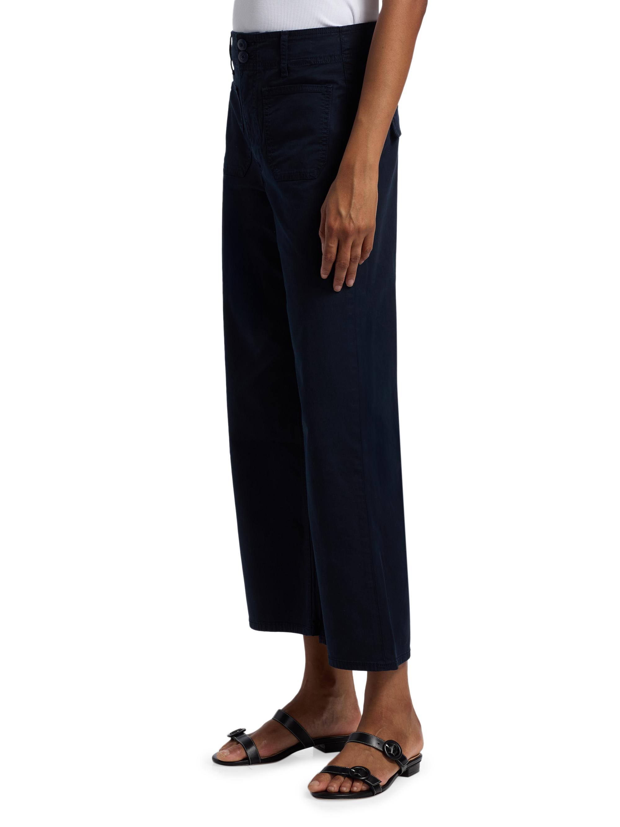 Veronica Beard Grant Cropped High-Rise Wide Leg Pants | Saks Fifth