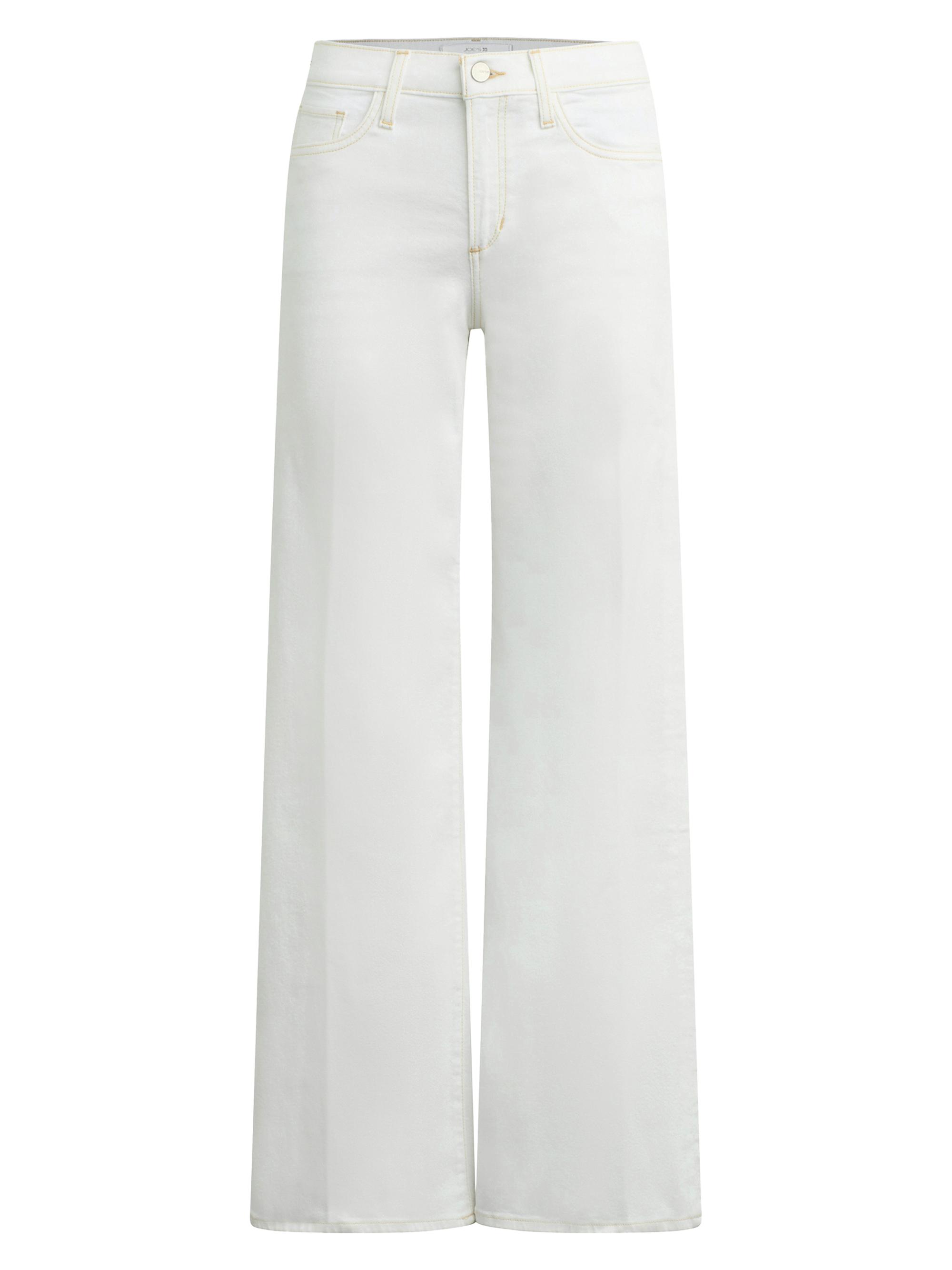 Joe's Jeans Women's Petite Lou Lou Low-Rise Wide-Leg Jeans - White