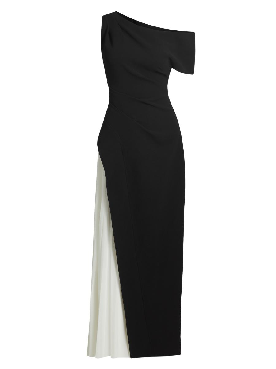 asymmetric neck midi dress Women's Elarion Asymmetric Neck Draped Midi Dress XS/S/M/L/XL/Customize Sandstone MEAN BLVD Sandstone / L