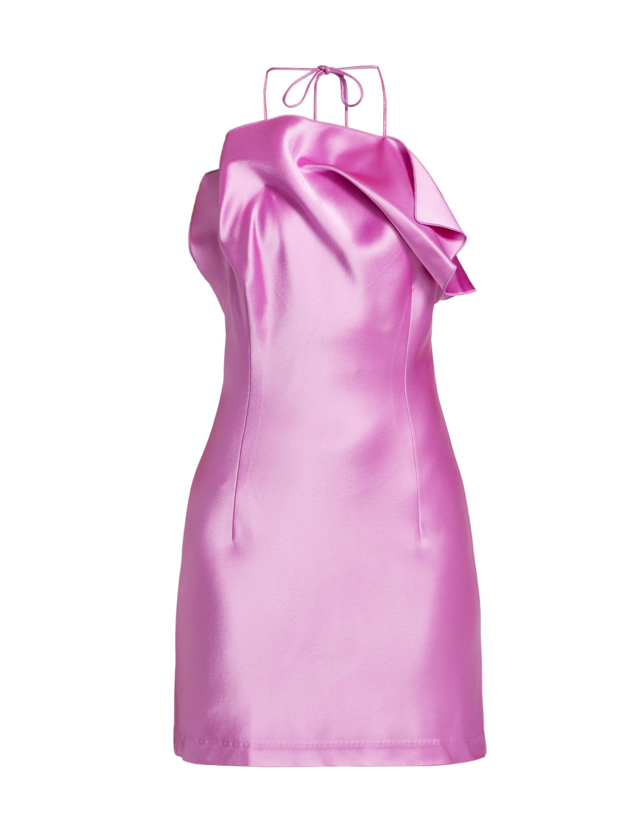 Acler Women's Abdie Halter Gathered Minidress - Mulberry