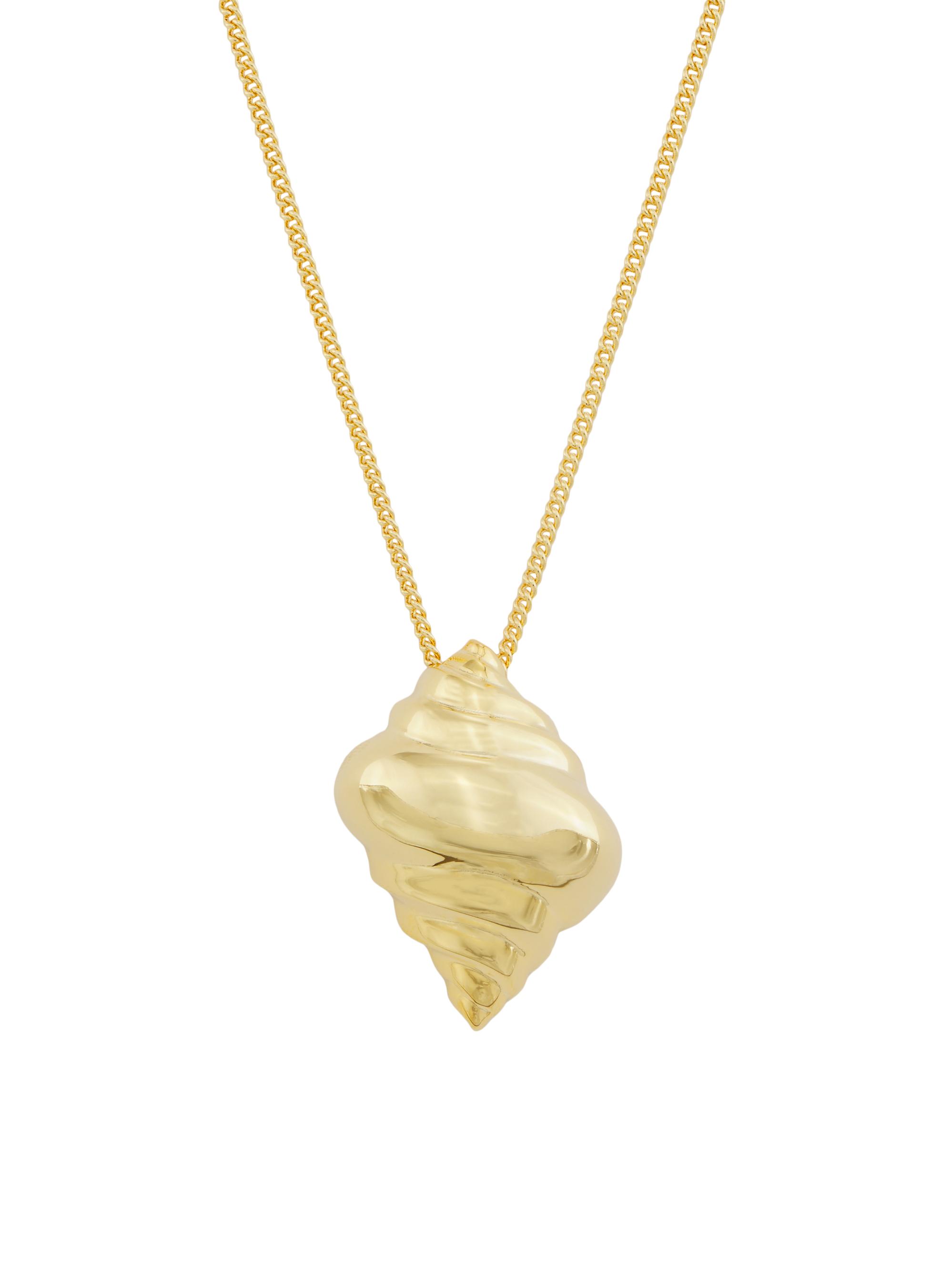 Kenneth Jay Lane Women's 18K-Gold-Plated Shell Pendant Necklace - Gold