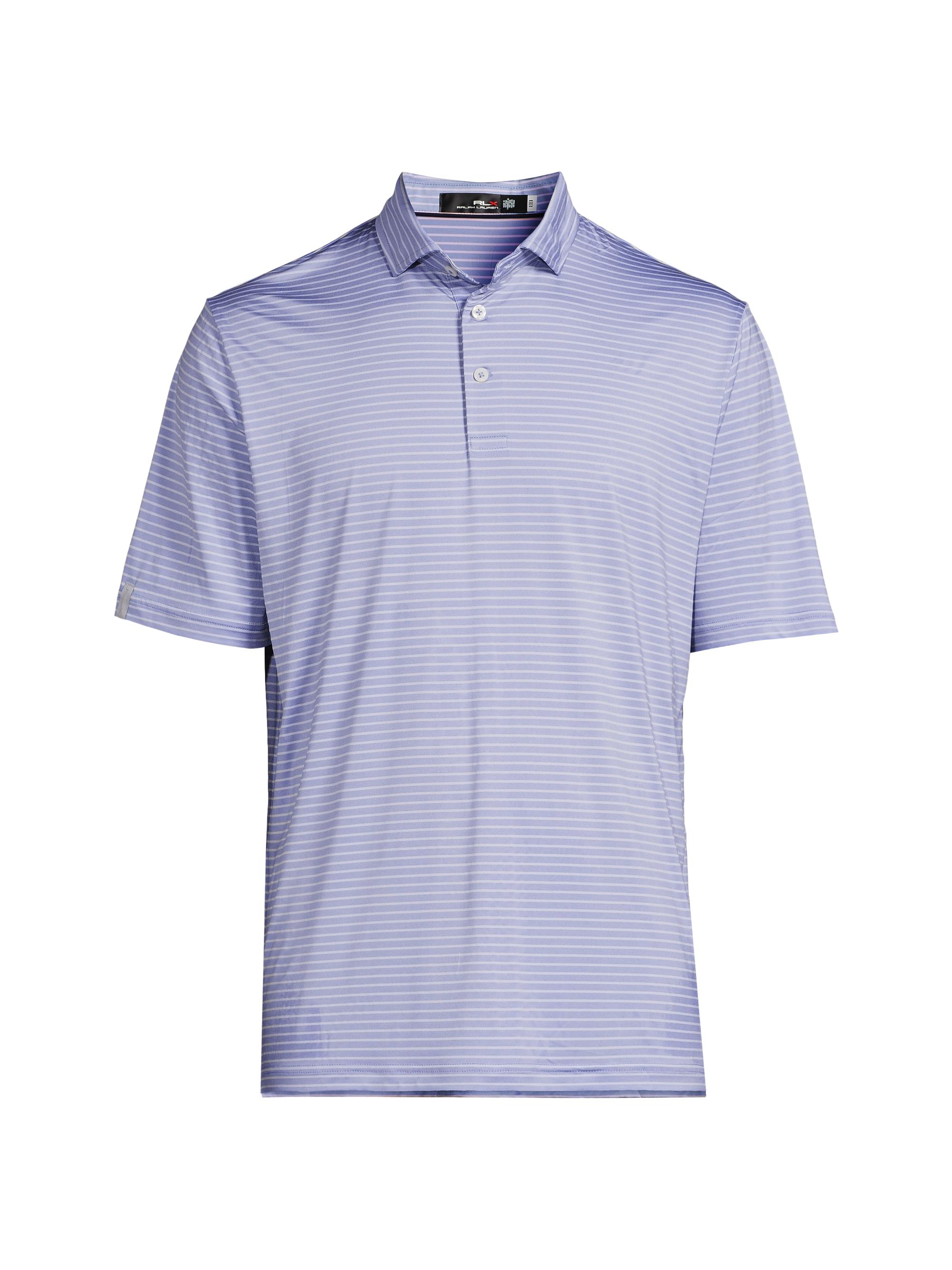 RLX Ralph Lauren Men's RLX Striped Polo Shirt - Classic Kelly Blue Lagoon