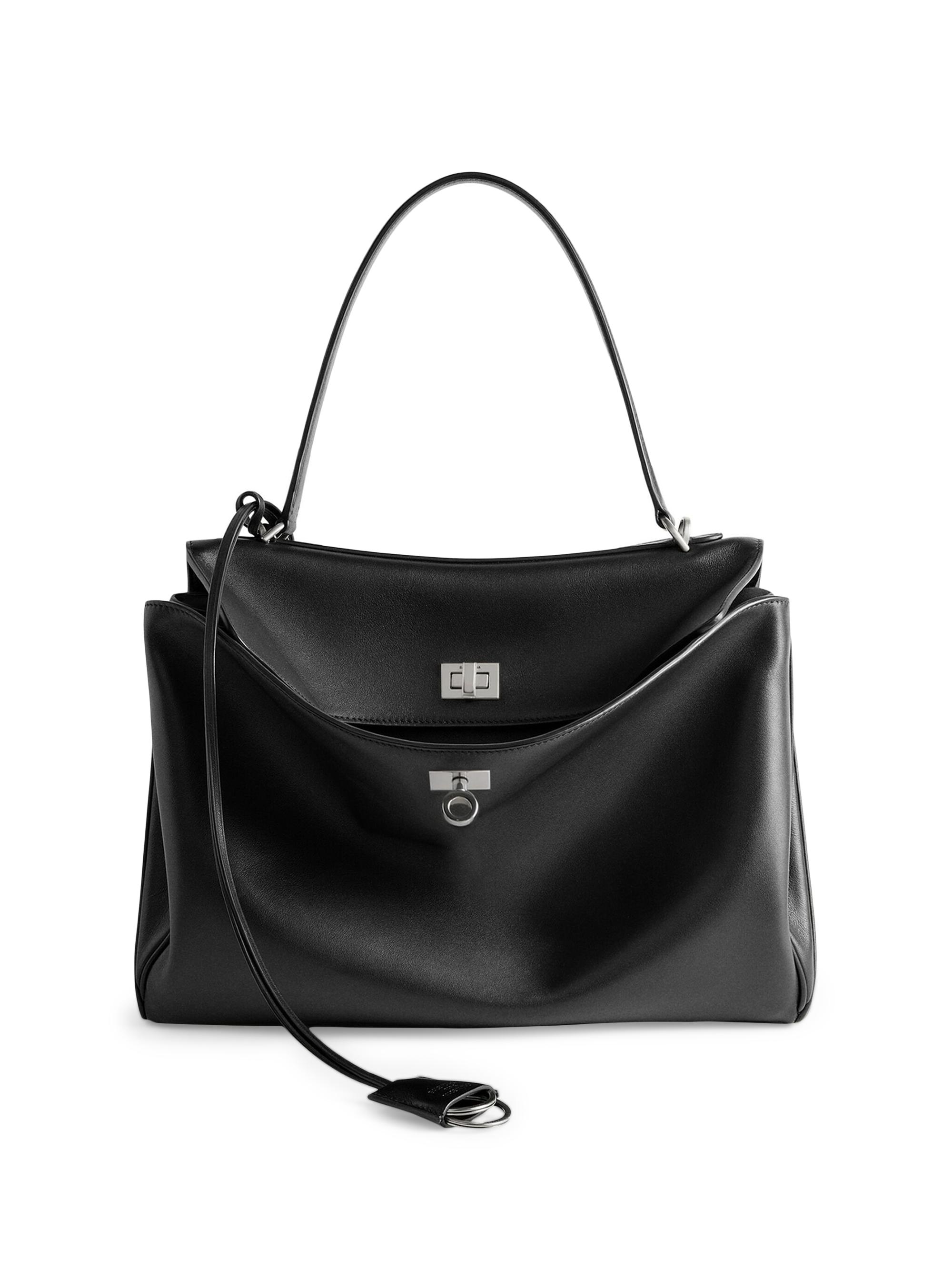 Balenciaga Women's Rodeo  Handbag - Black Silver