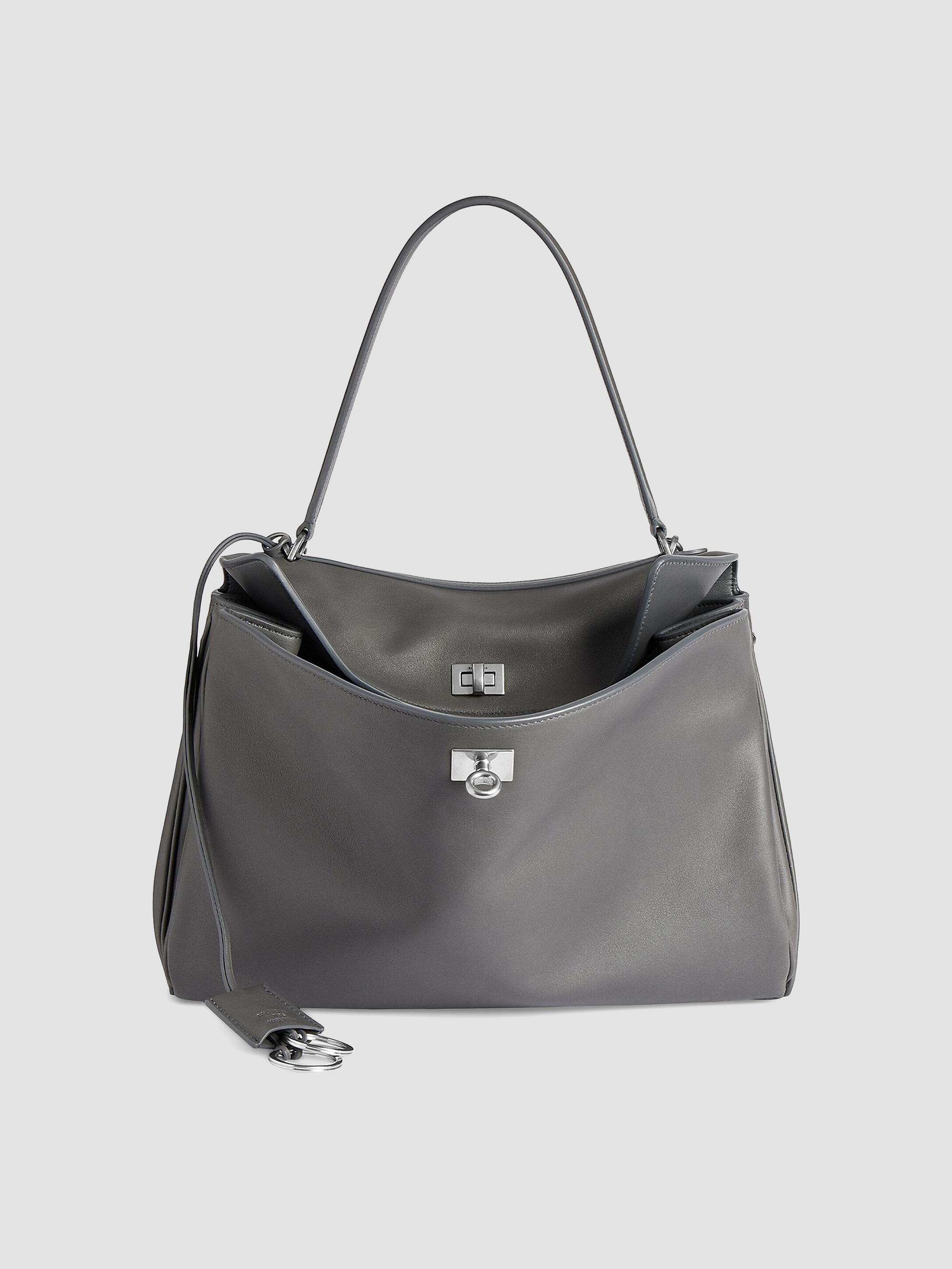 Balenciaga Women's Rodeo Medium Handbag - Grey Silver