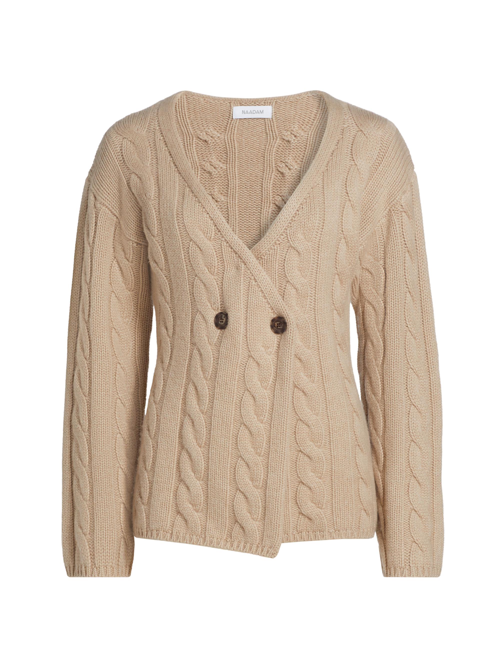 Naadam Cable-Knit Double-Breasted Cardigan | Saks Fifth Avenue