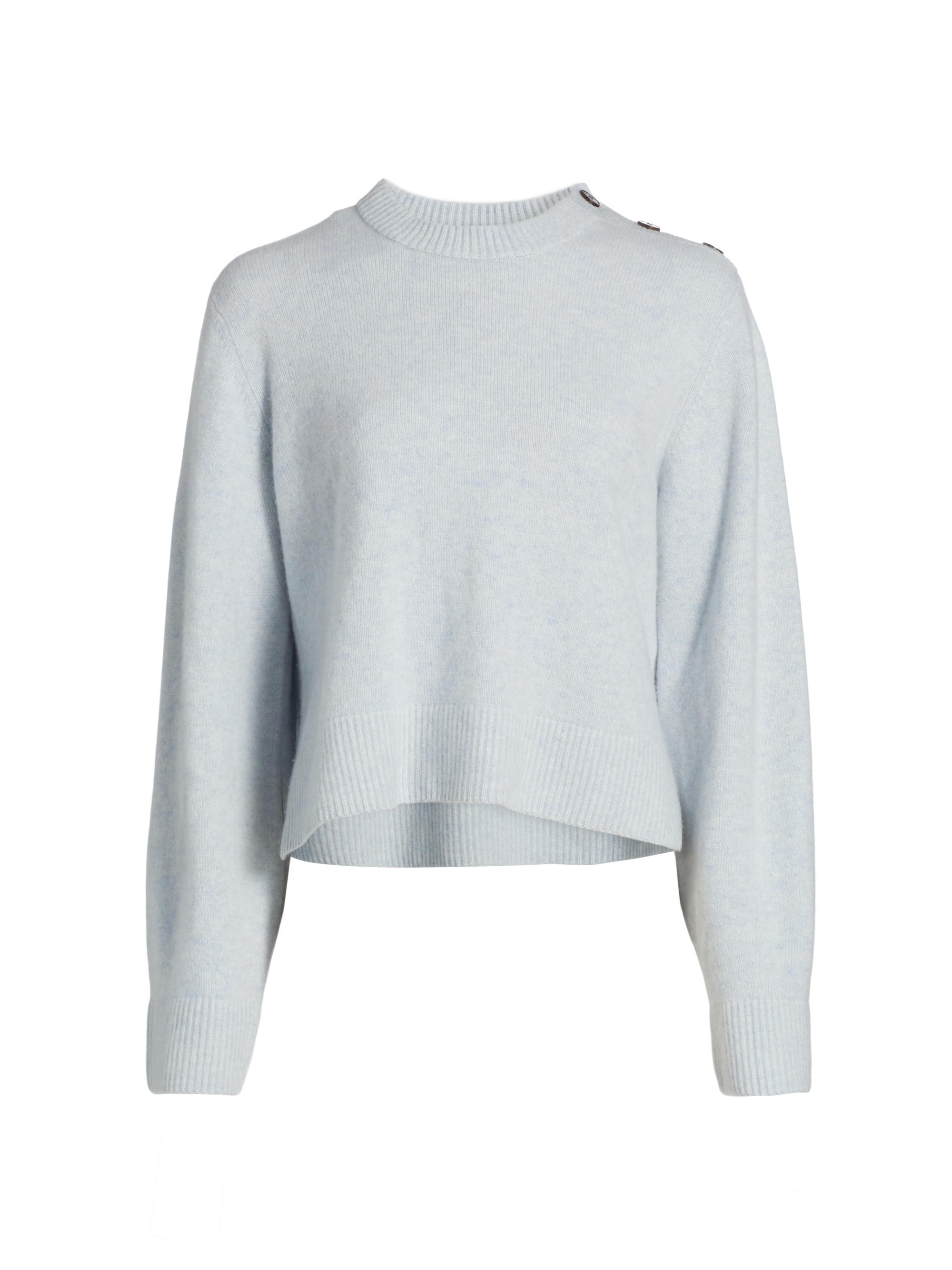 Naadam Women's Cashmere Utility Crewneck Sweater - Mist