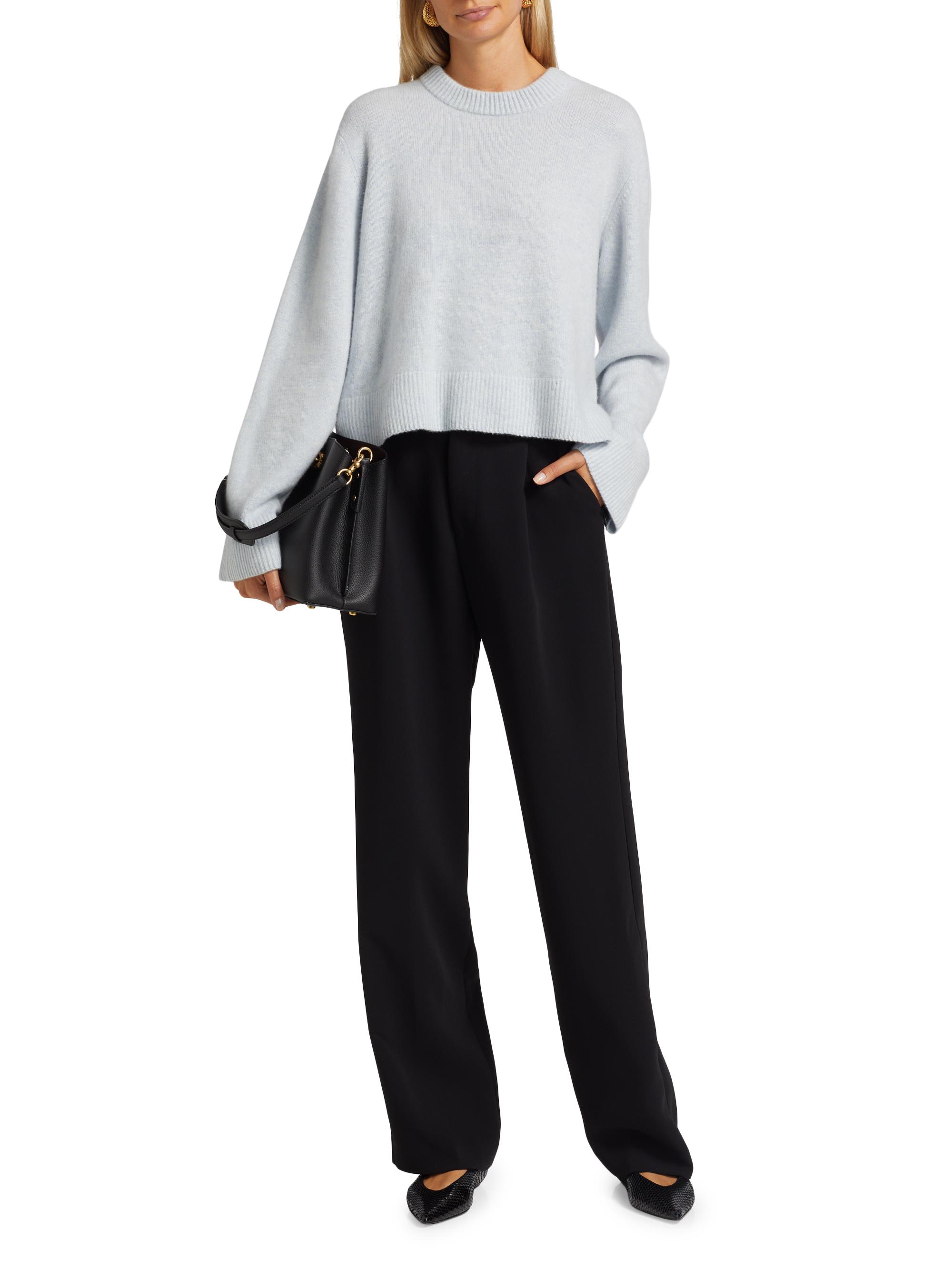 mn-k様☆ nagonstans layered neck pullover Naadam Cashmere Utility Crewneck Sweater | Saks Fifth Avenue