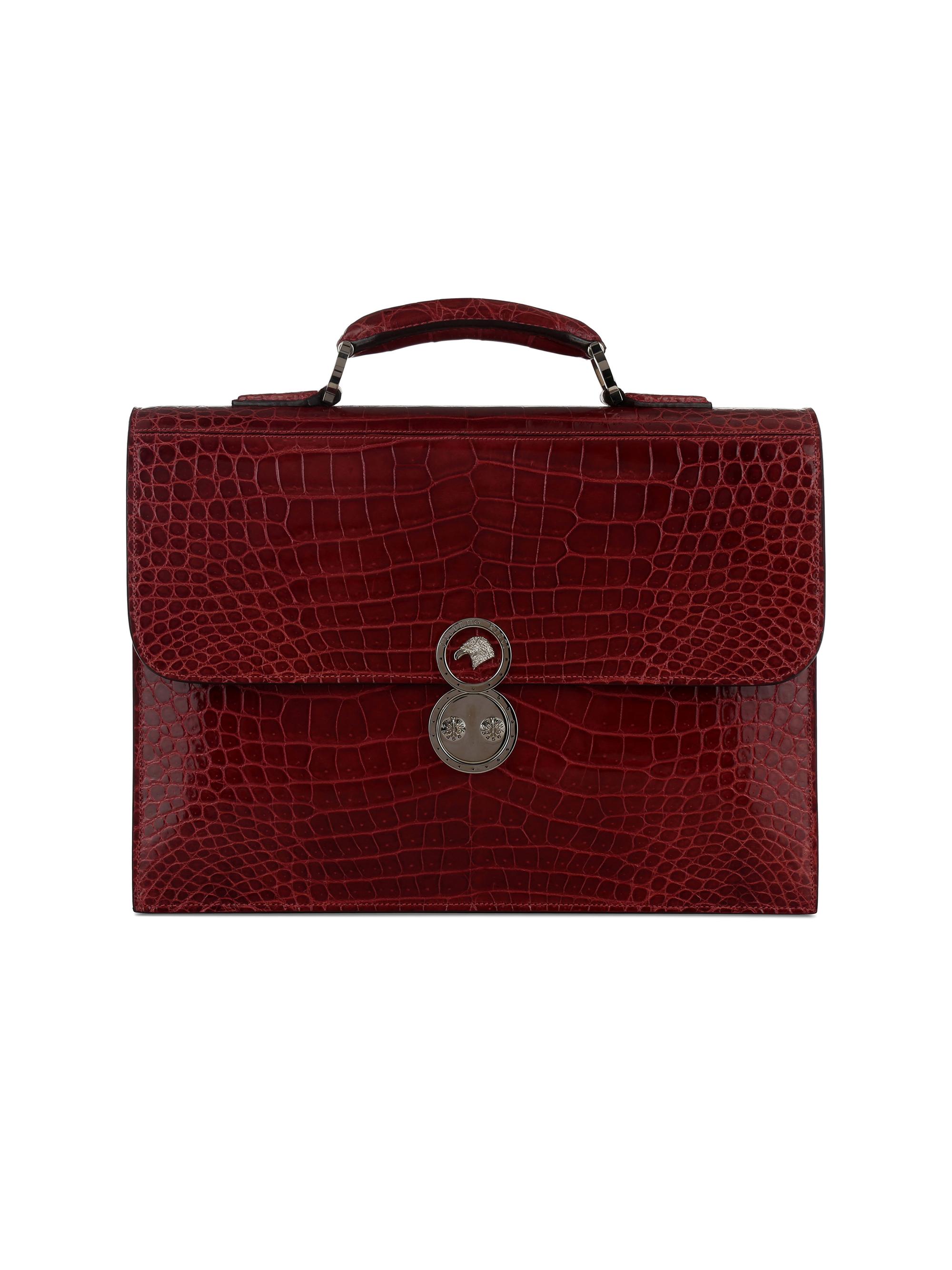 Stefano Ricci Men's Handbag Briefcase Crocodile - Red