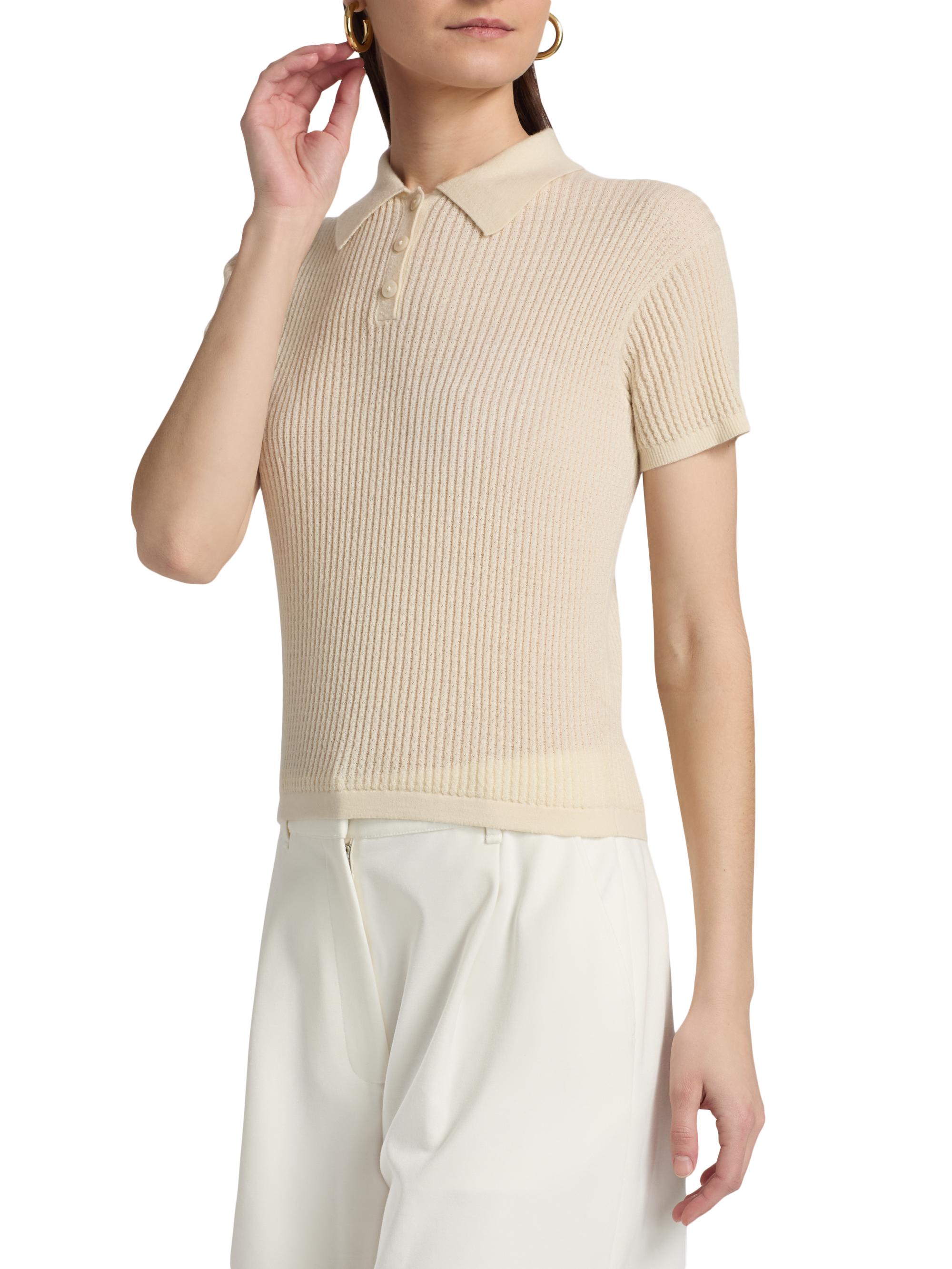 Guest in Residence Shrunken Cashmere Polo Shirt | Saks Fifth Avenue