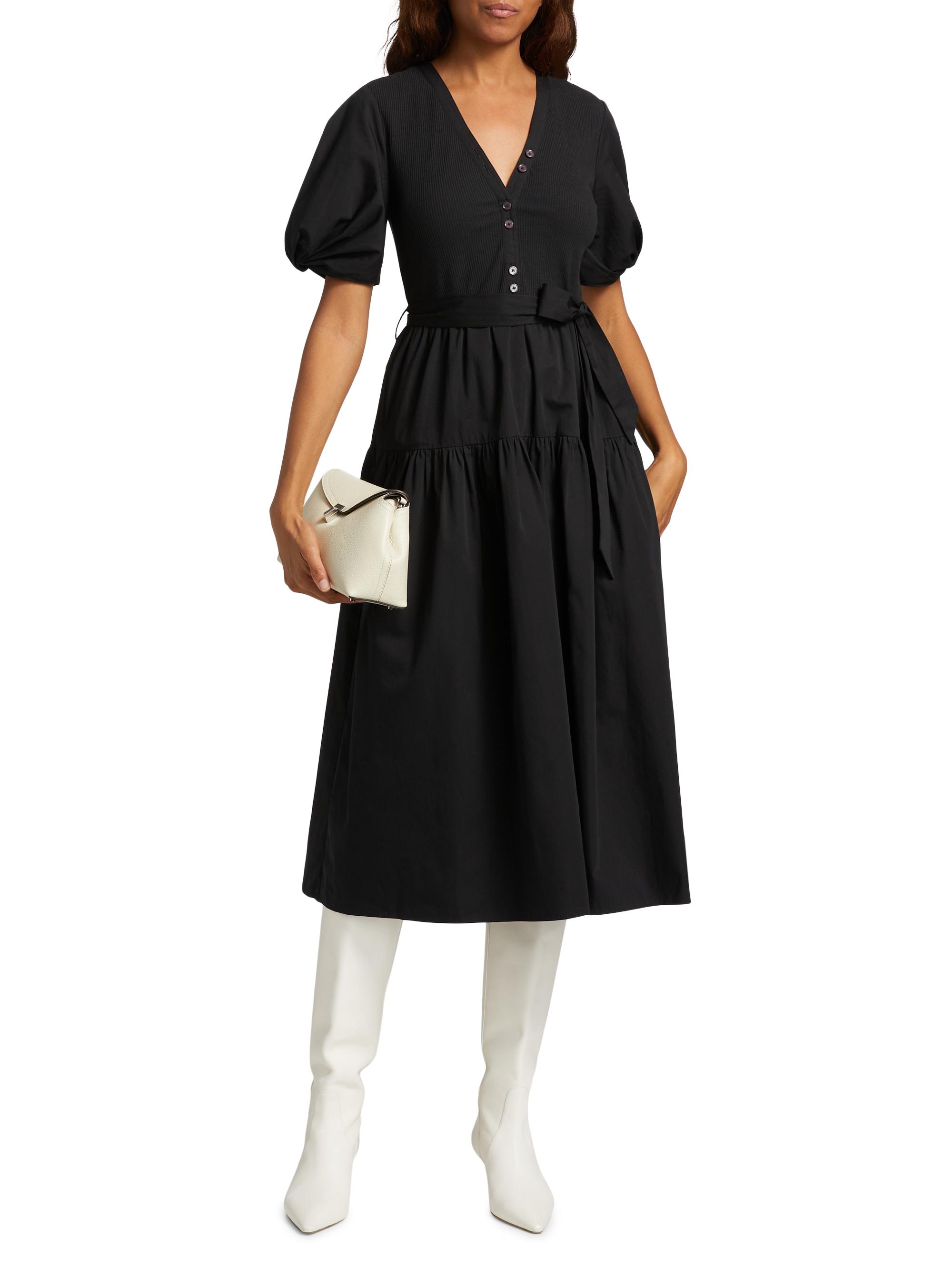 j*n様 【新品未使用】Dress code ND ver. RETRO STR Derek Lam 10 Crosby Natalia Mixed Media Dress | Saks Fifth Avenue