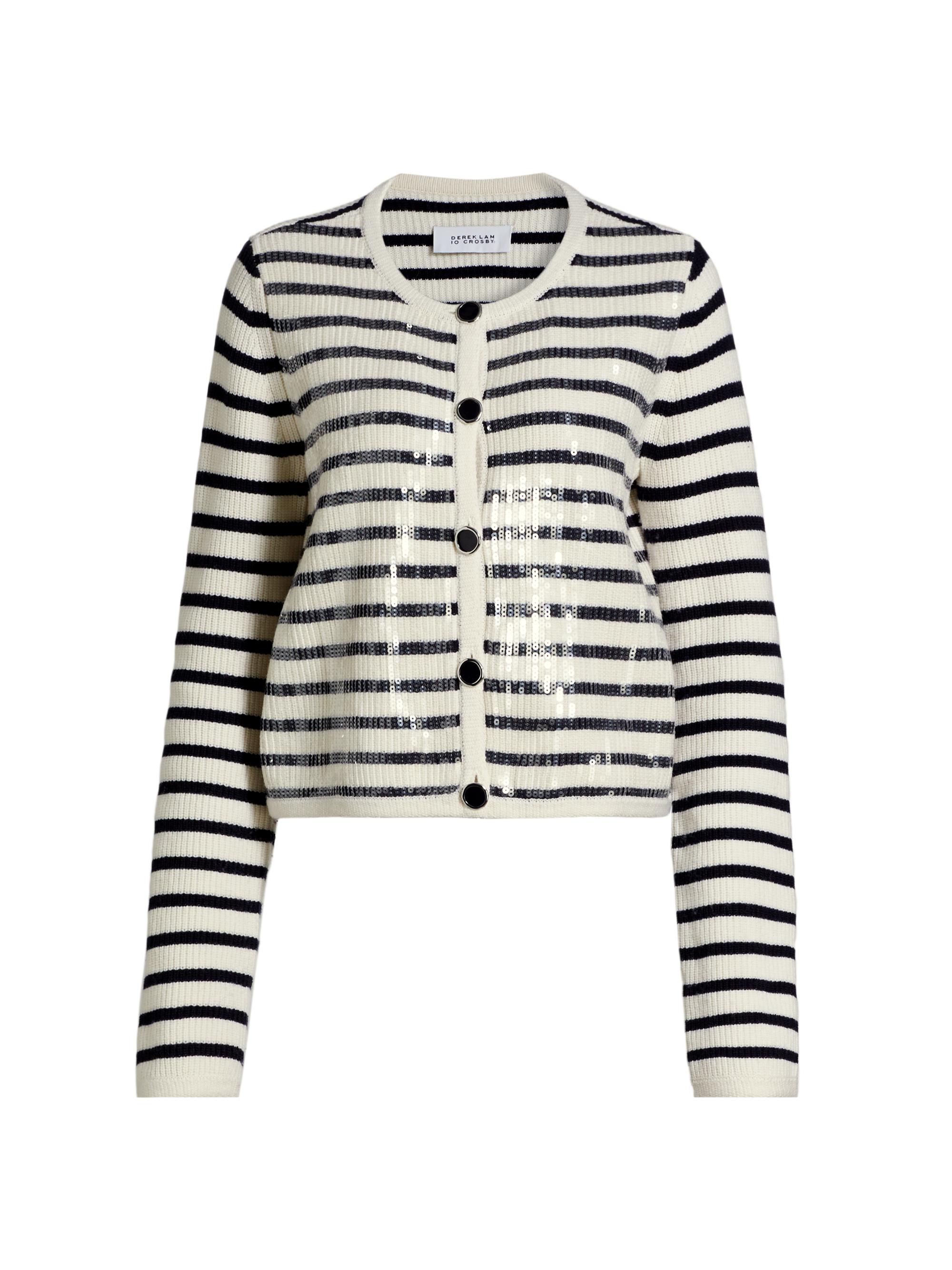 himemama 　0916 Derek Lam 10 Crosby Rida Mixed Media Sweater | Saks Fifth Avenue