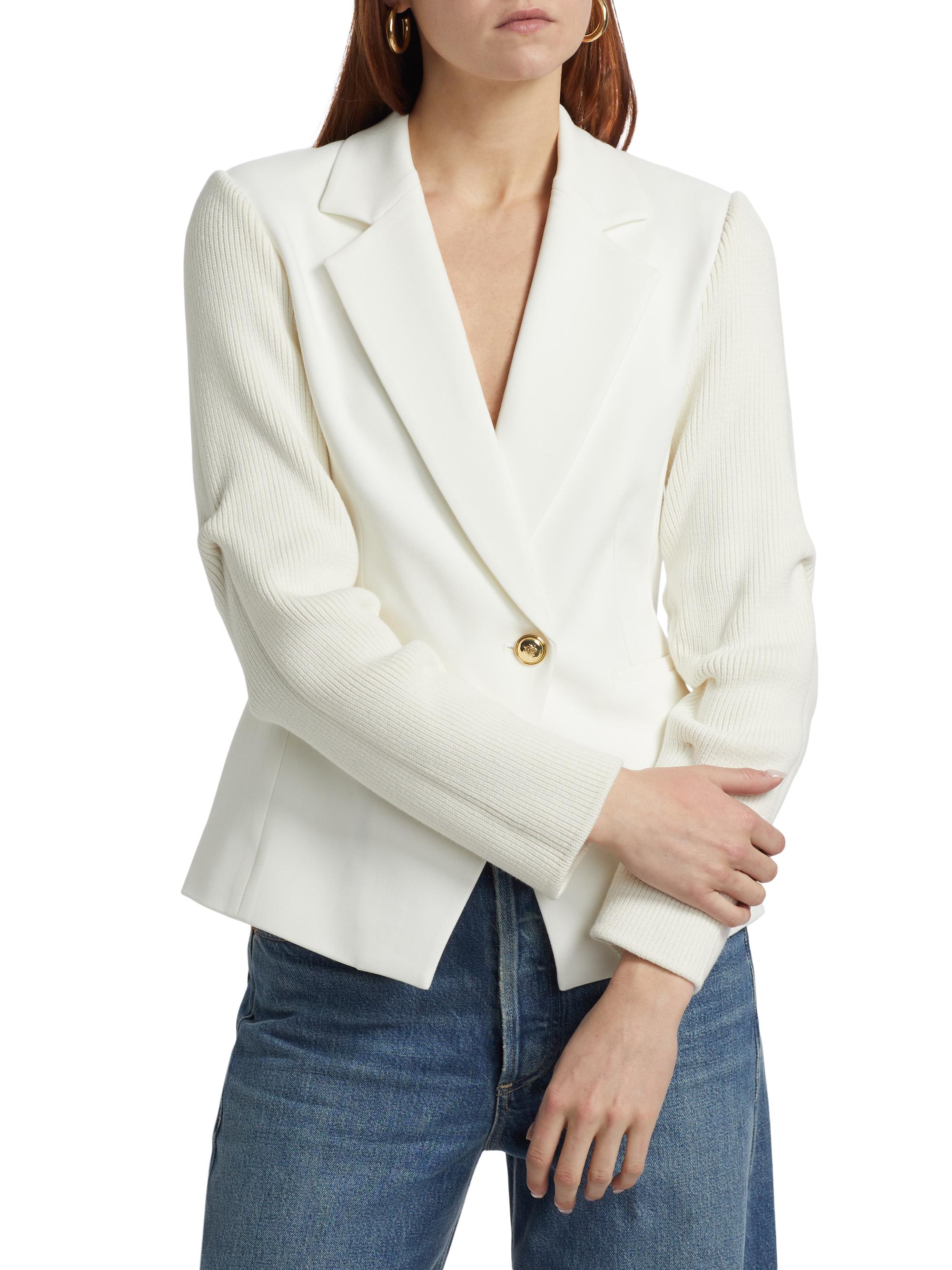Derek Lam 10 Crosby Flora Mixed-Media Jacket | Saks Fifth Avenue