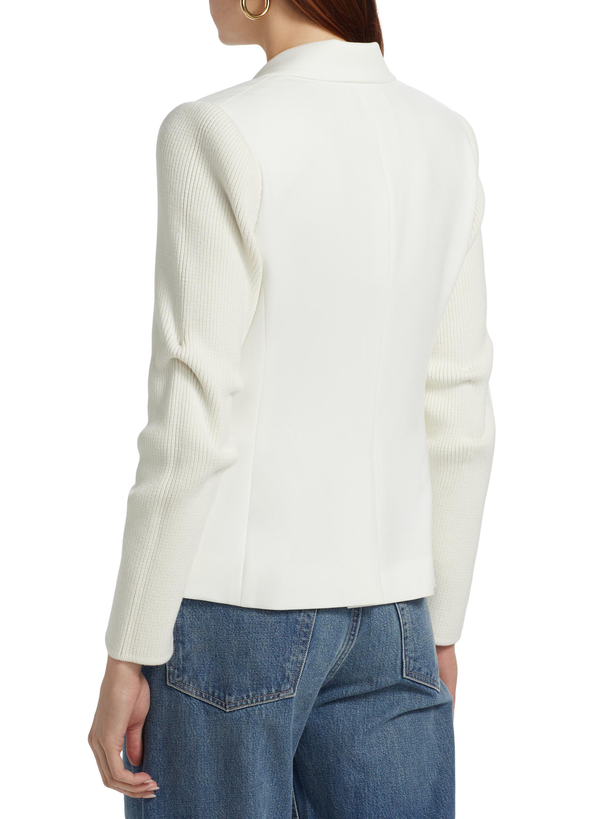 Derek Lam 10 Crosby Flora Mixed-Media Jacket | Saks Fifth Avenue
