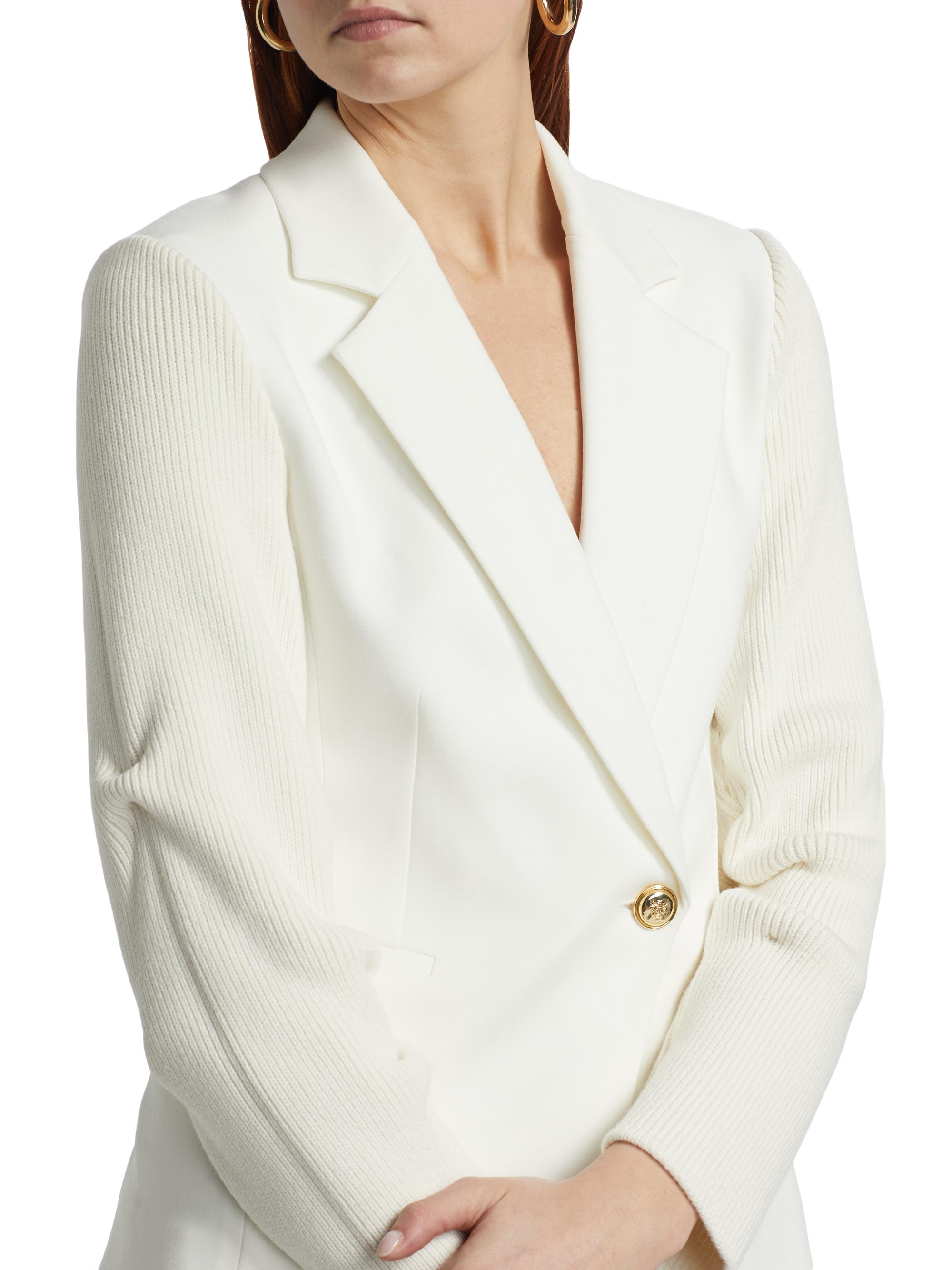 Derek Lam 10 Crosby Flora Mixed-Media Jacket | Saks Fifth Avenue