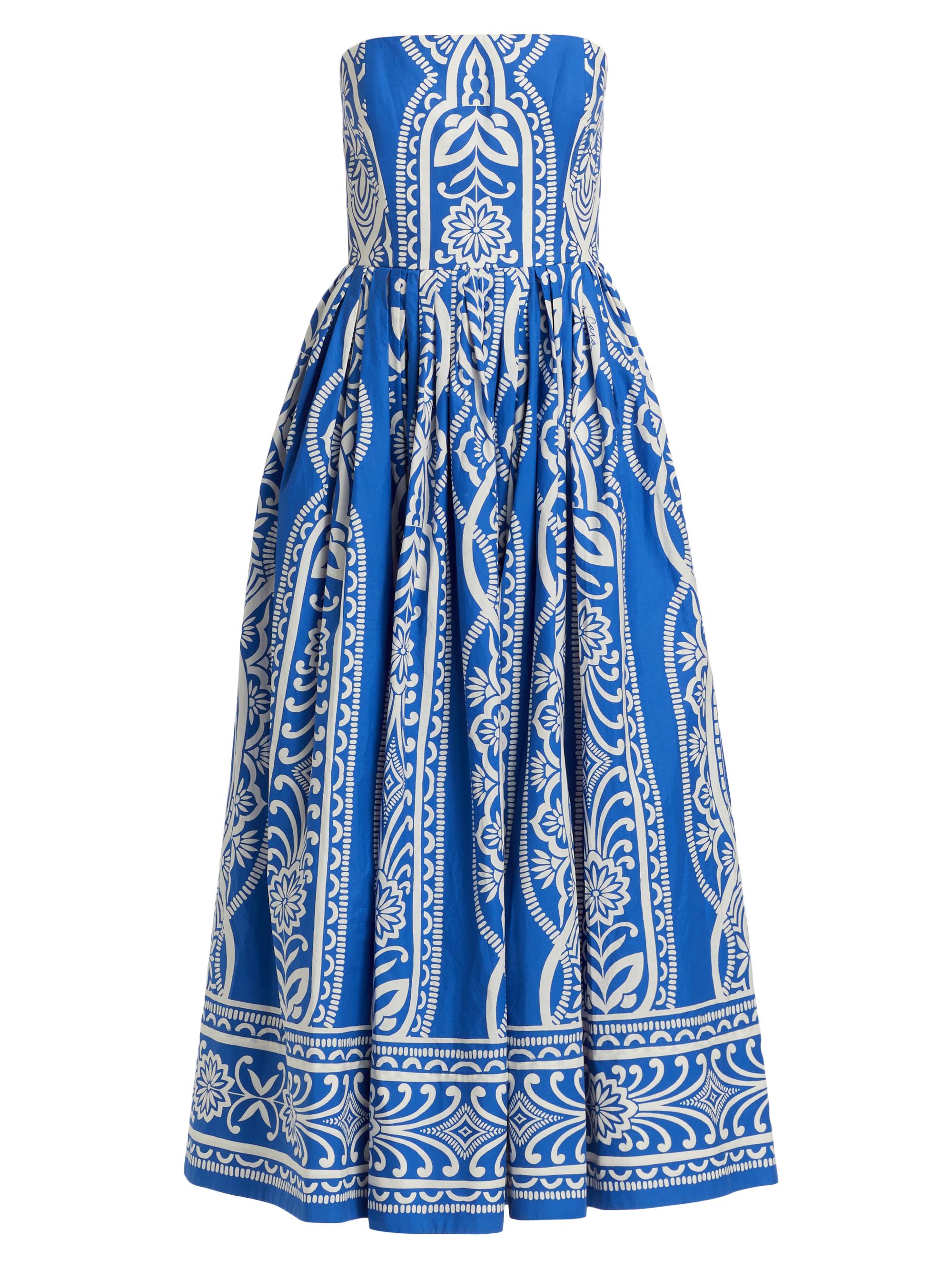 Cara Cara Torres Cotton Poplin Fit & Flare Midi-Dress | Saks Fifth