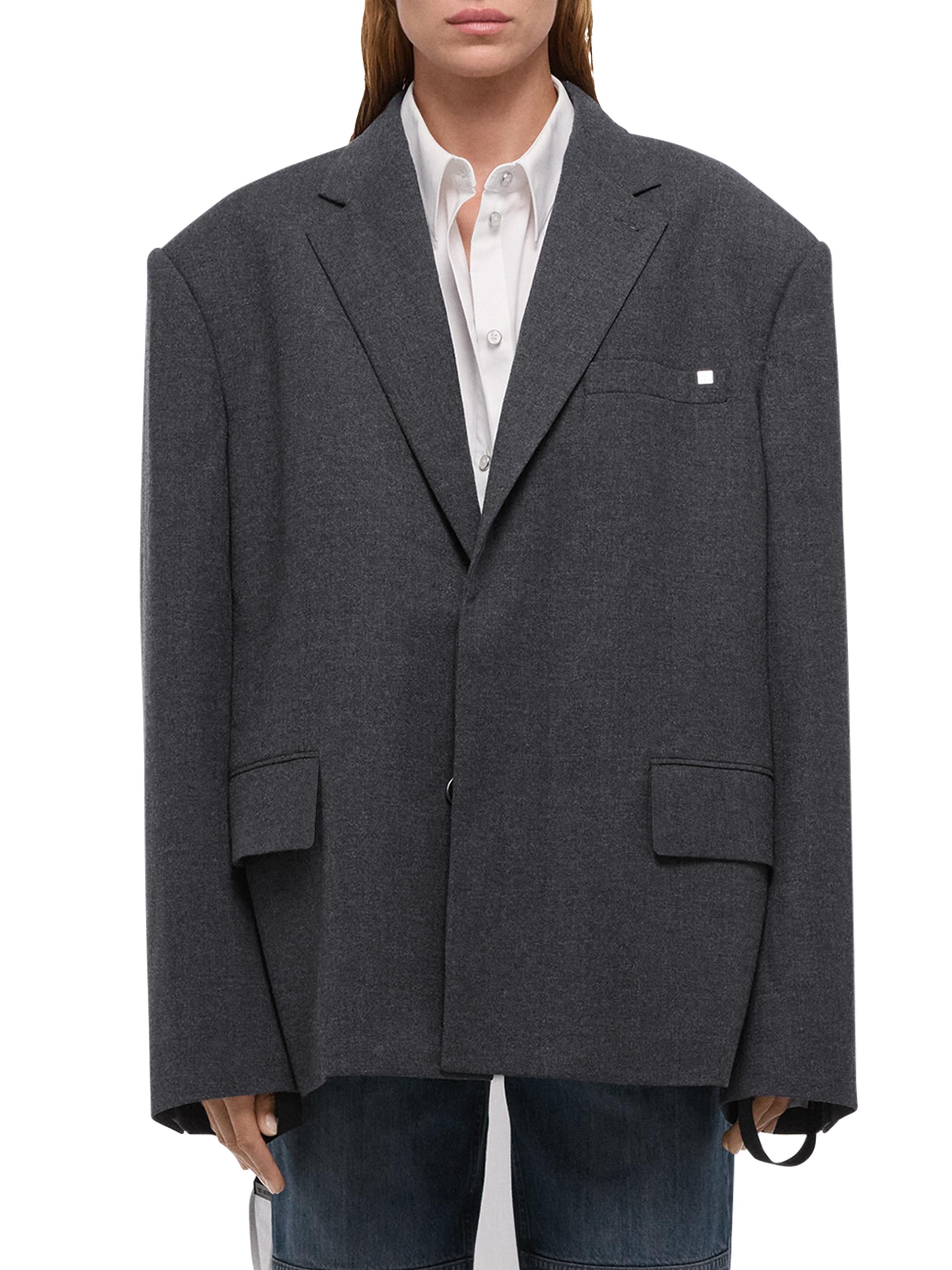Helmut Lang Driver Boxy Wool-Blend Blazer | Saks Fifth Avenue