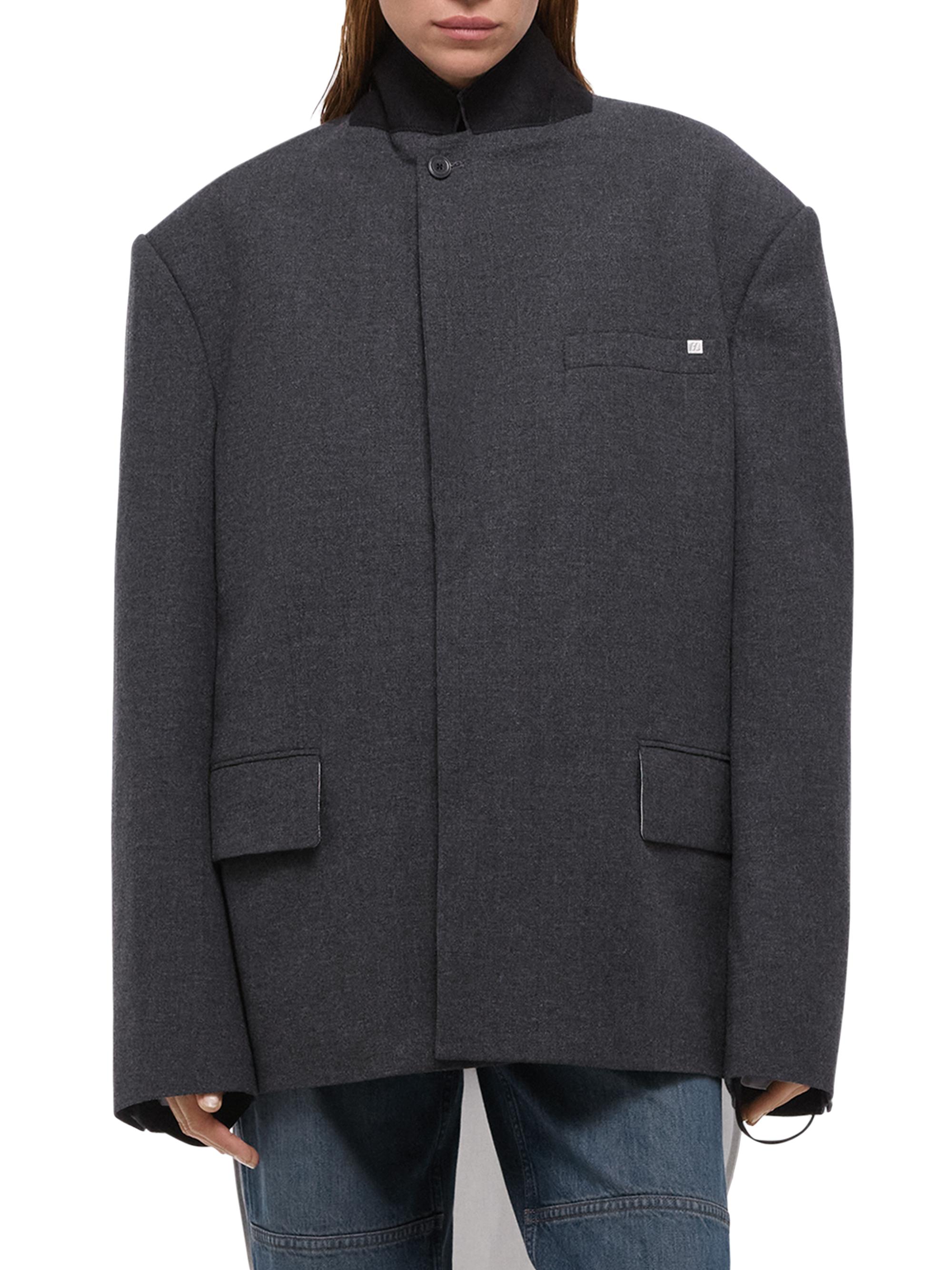 Helmut Lang Driver Boxy Wool-Blend Blazer | Saks Fifth Avenue