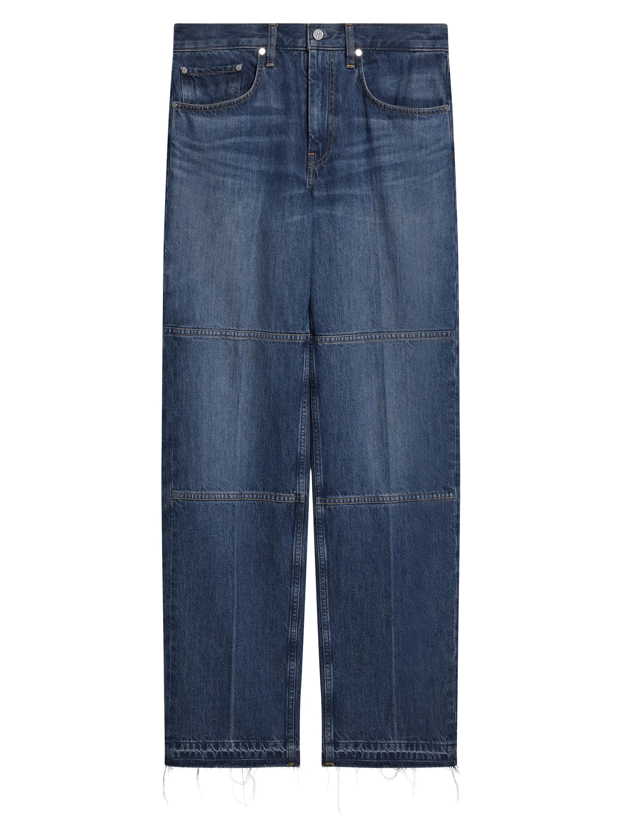 Helmut Lang Cropped Wide-Leg Painted Jeans | Saks Fifth Avenue