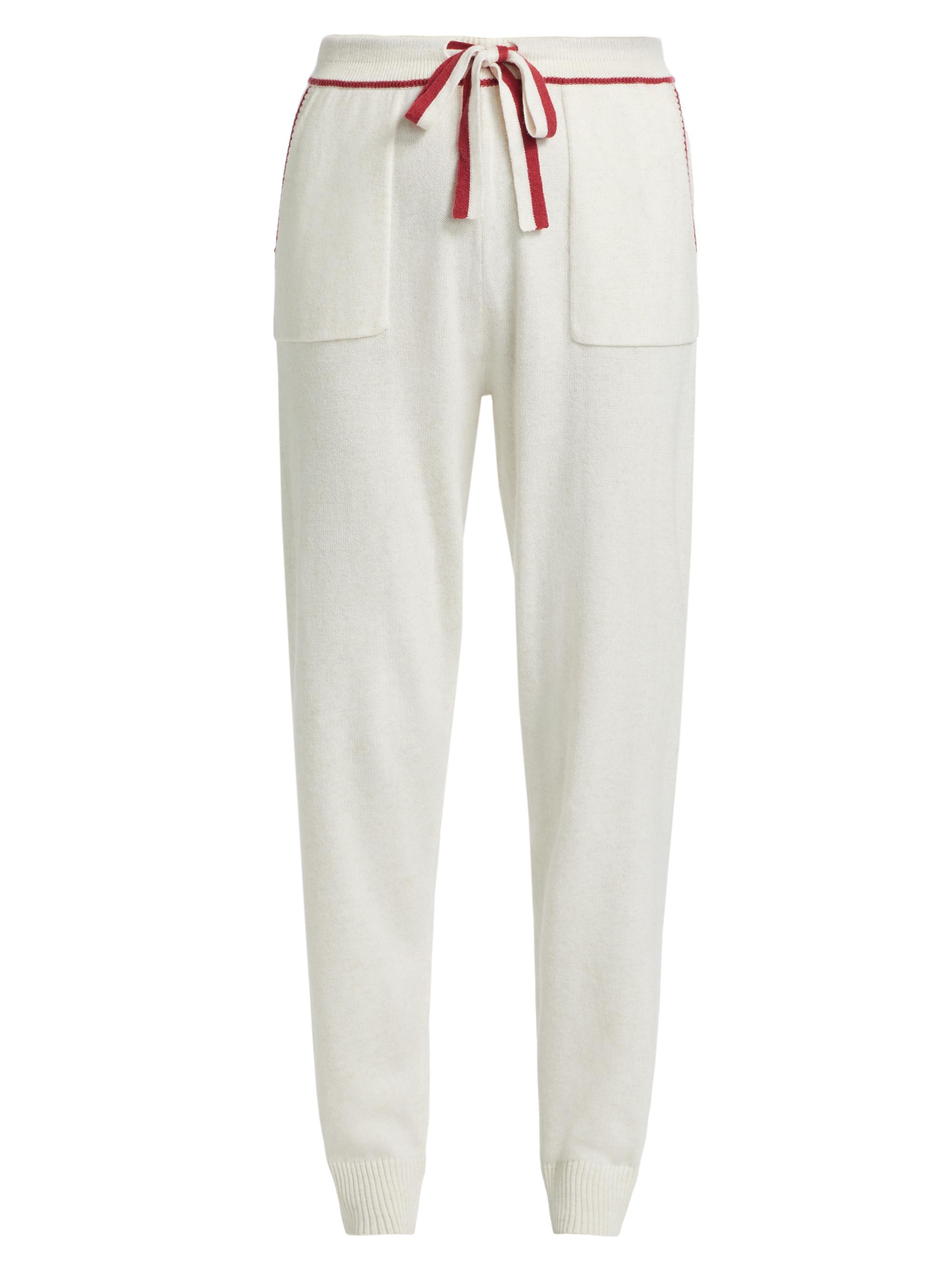 Splendid Women's Elizabeth Sweater Cotton-Blend Joggers - Snow Heather Holly