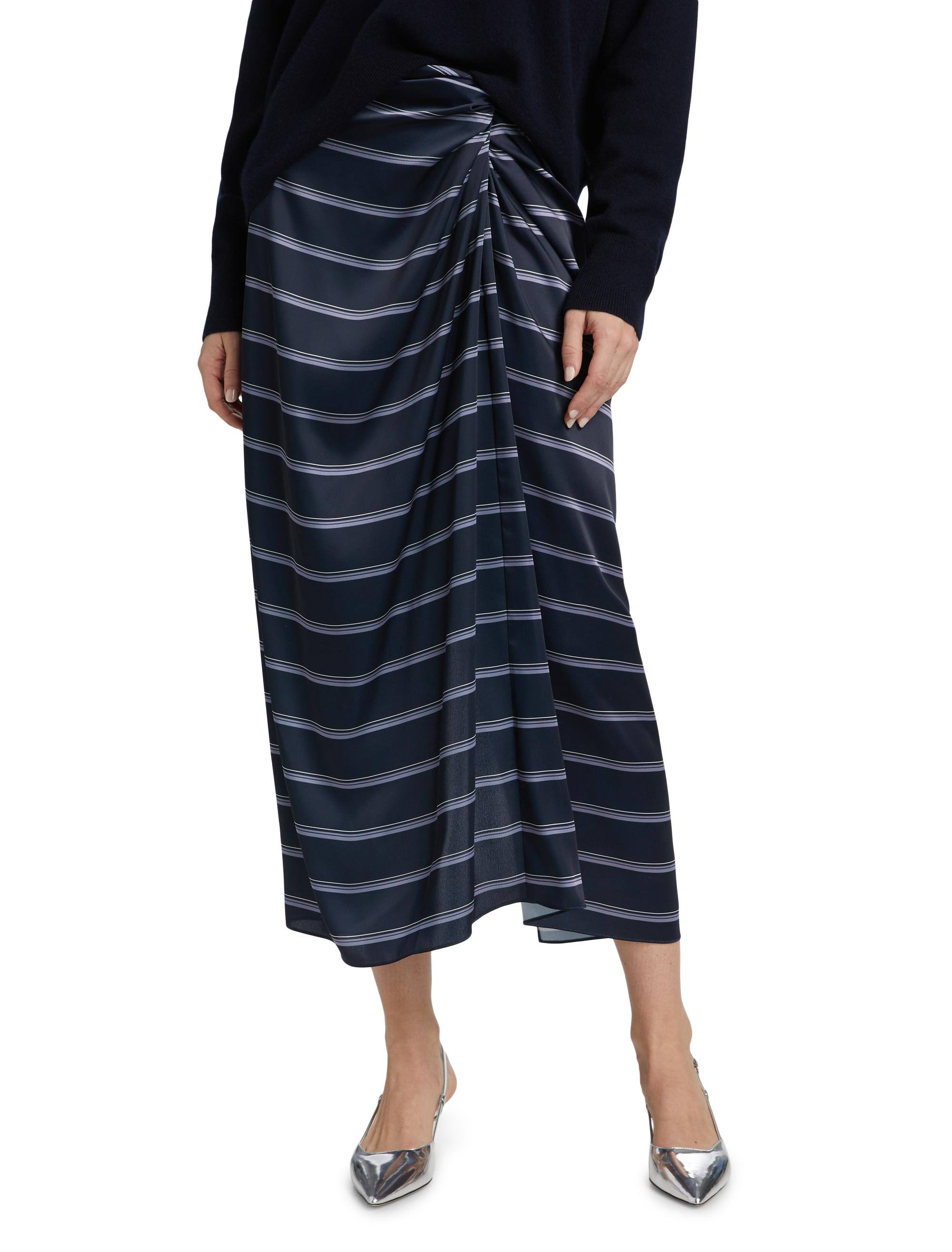 Vince Rugby Stripe Gathered Skirt | Saks Fifth Avenue