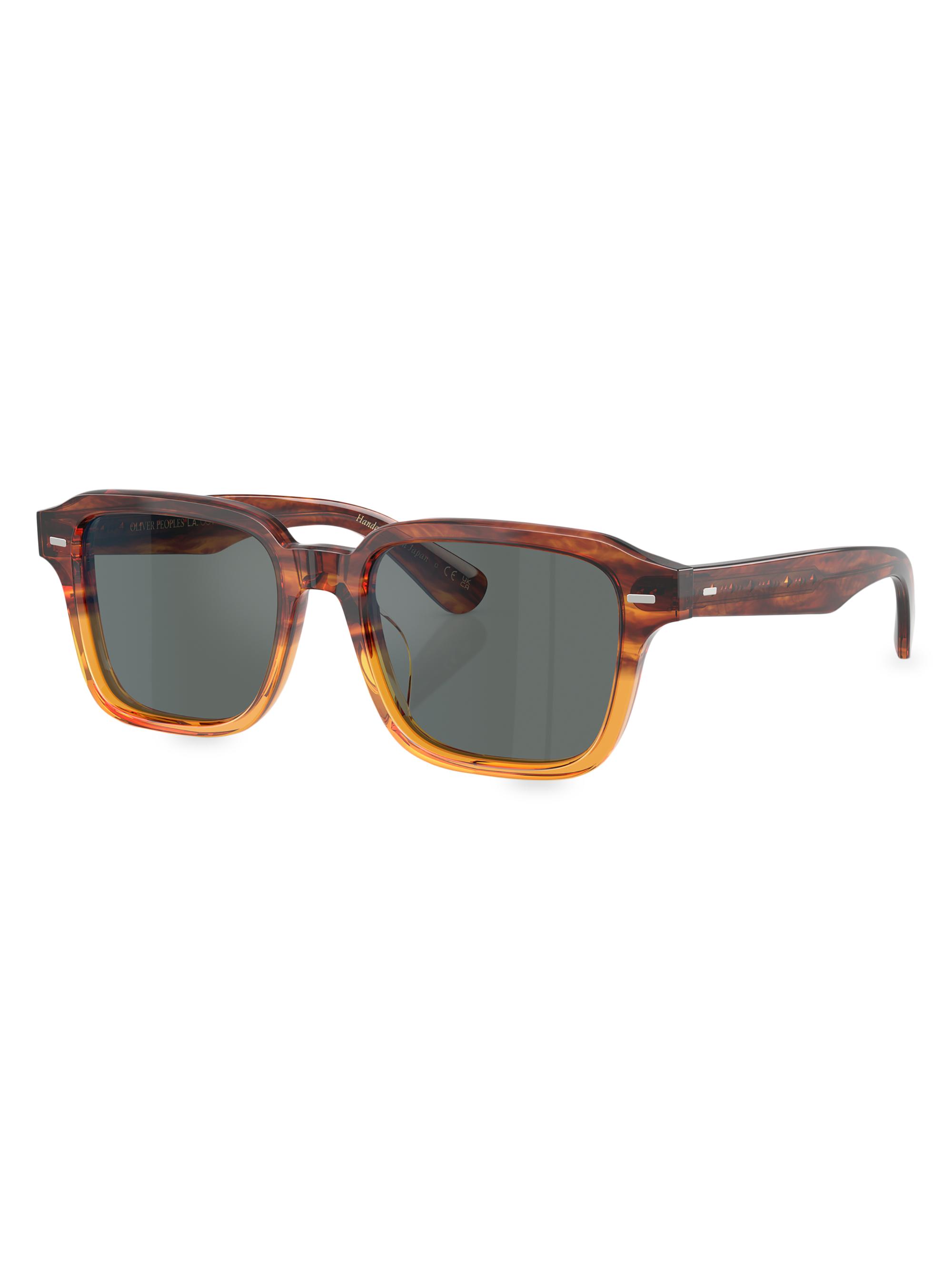 Oliver Peoples Men's 51MM Pillow Sunglasses - Amber