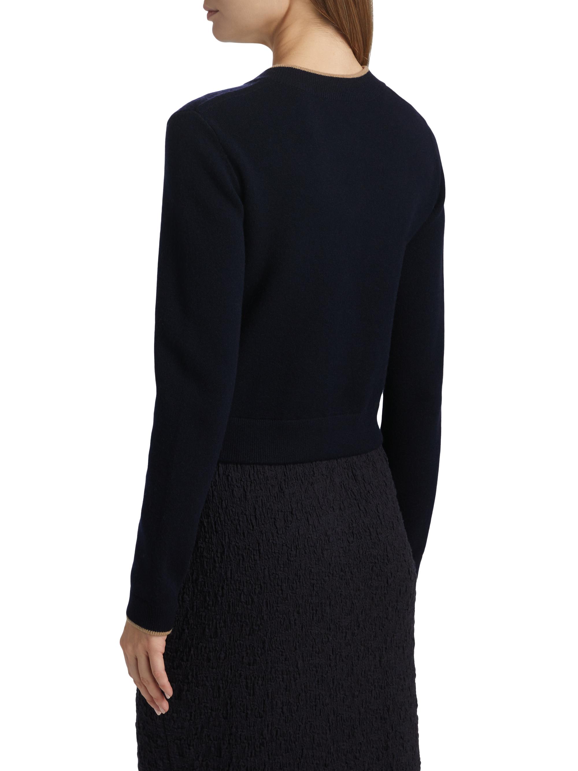 Vince Contrast Tipped Snap Cardigan | Saks Fifth Avenue