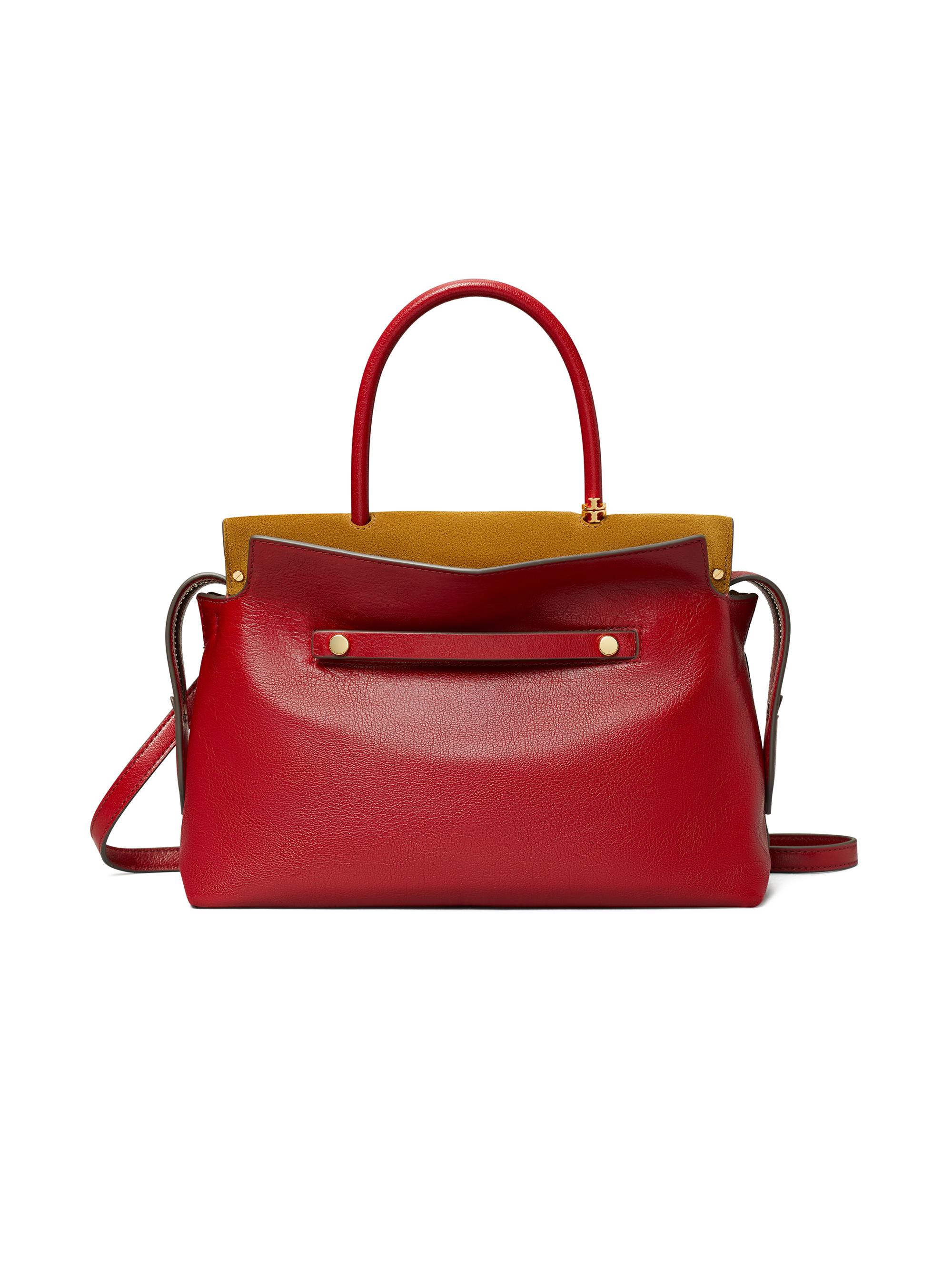 Tory Burch Women's Mercer Textured Leather Satchel - Ruby