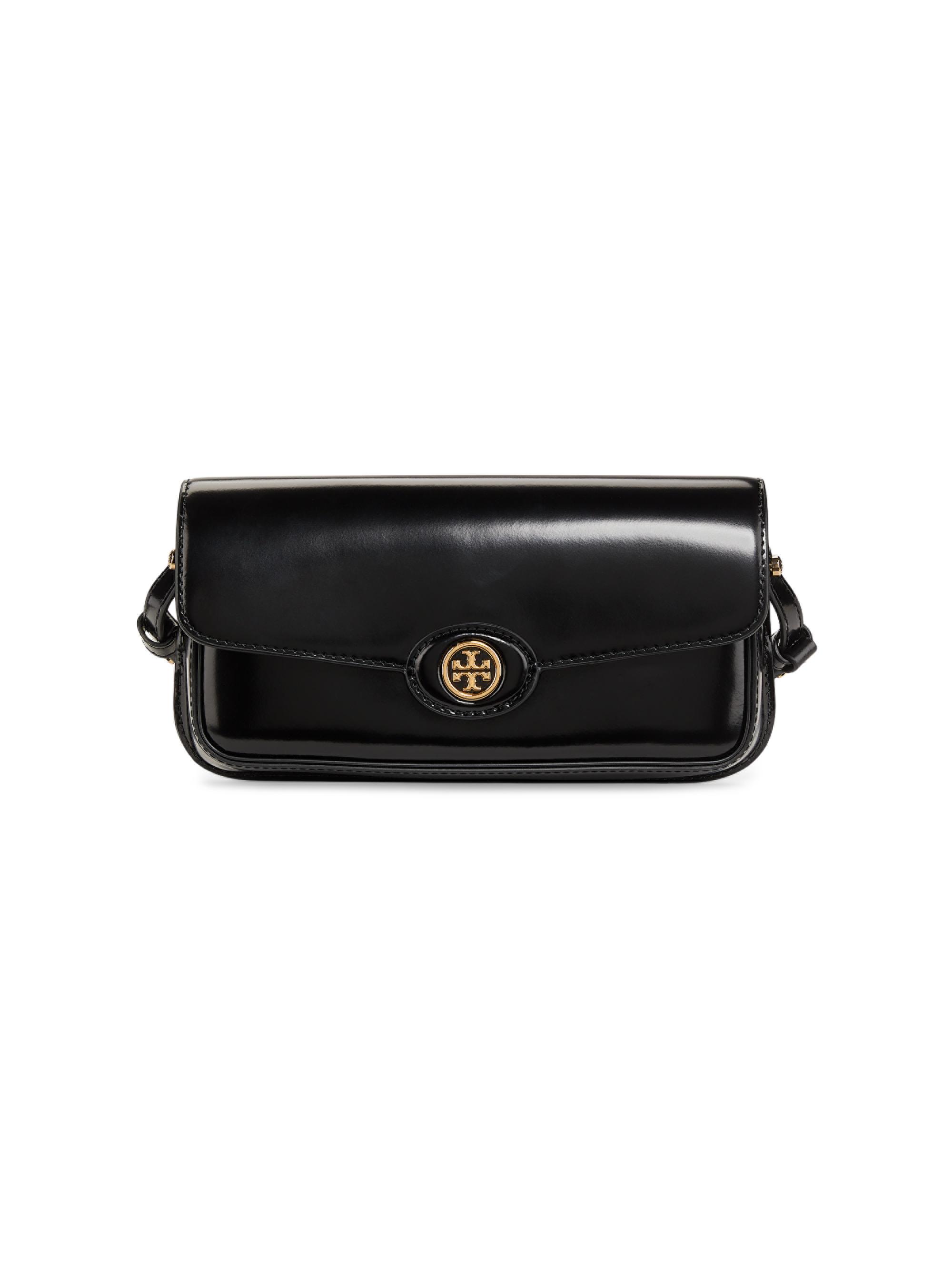 Tory Burch Robinson Spazzolato Leather Crossbody Bag