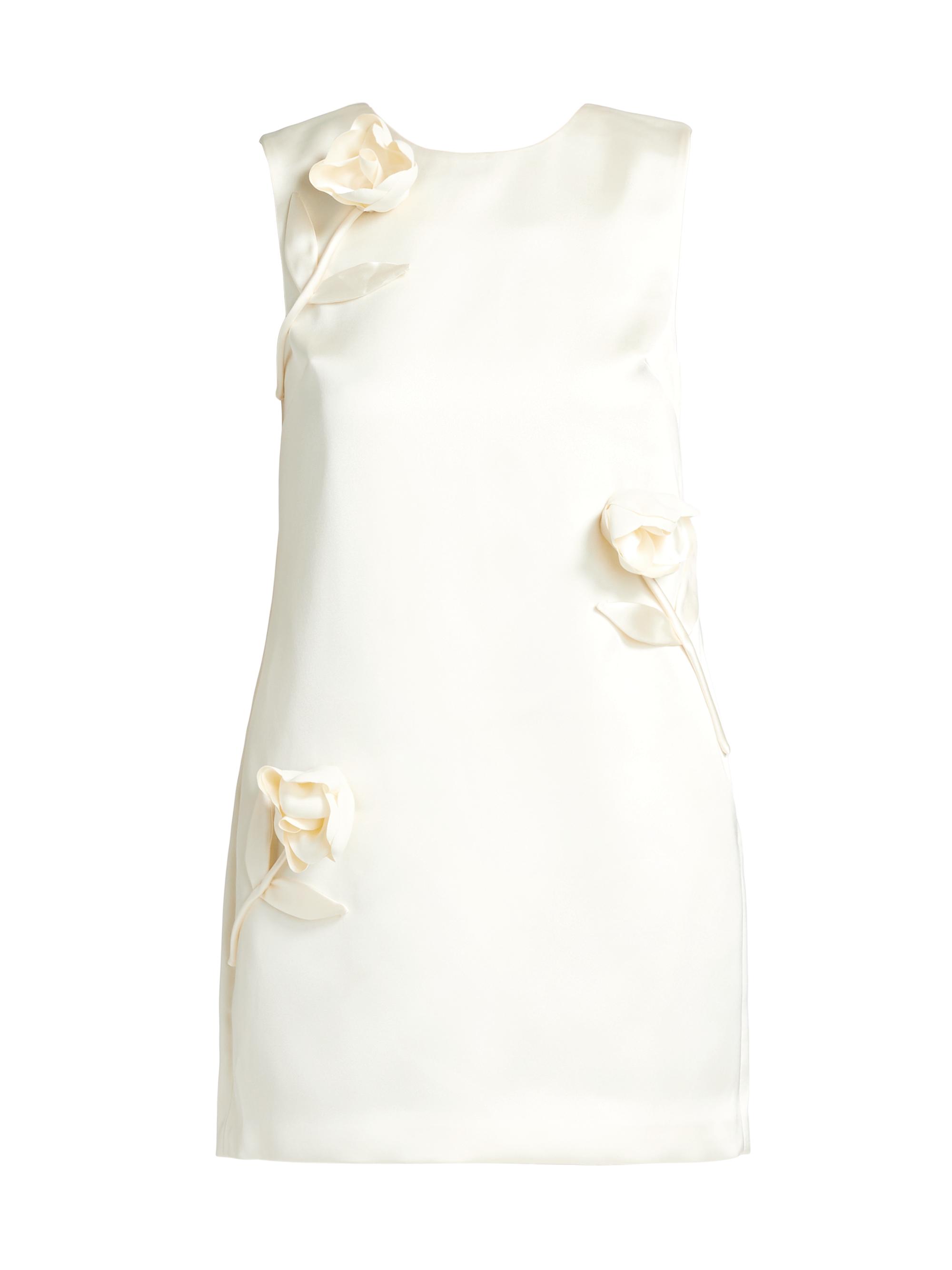 Self-Portrait ホワイトクロシェカラーミニドレス XS 新品 Buy SELF-PORTRAIT Bridal Pleated Organza And Lace Mini Dress