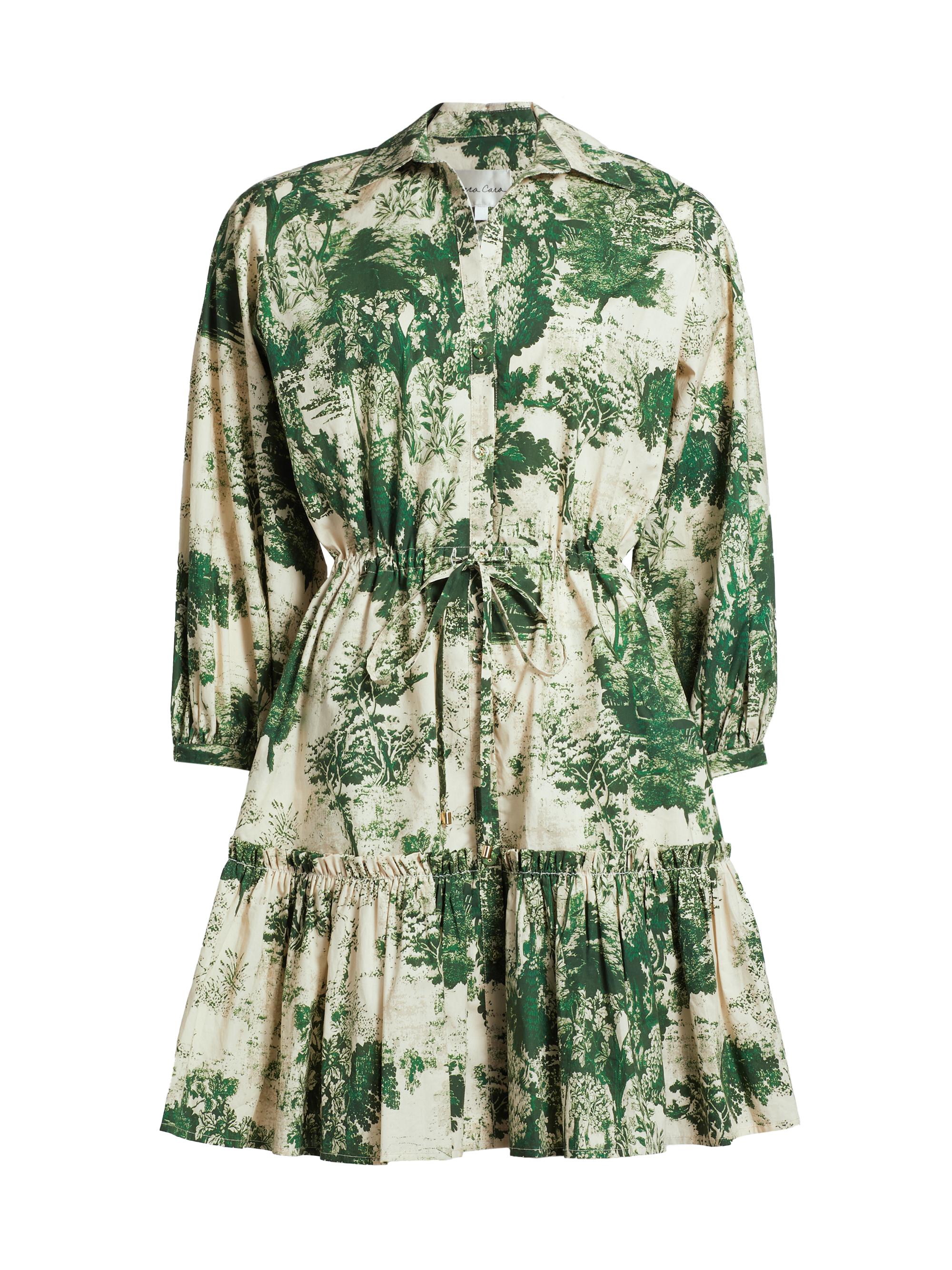 Cara Cara Women's Robin Toile Cotton Minidress - Gardens Green